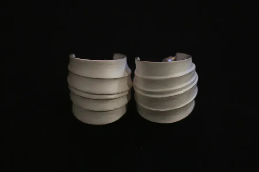 OLIO E ACETO sterling silver large shell earrings OA10E18 - Image 3
