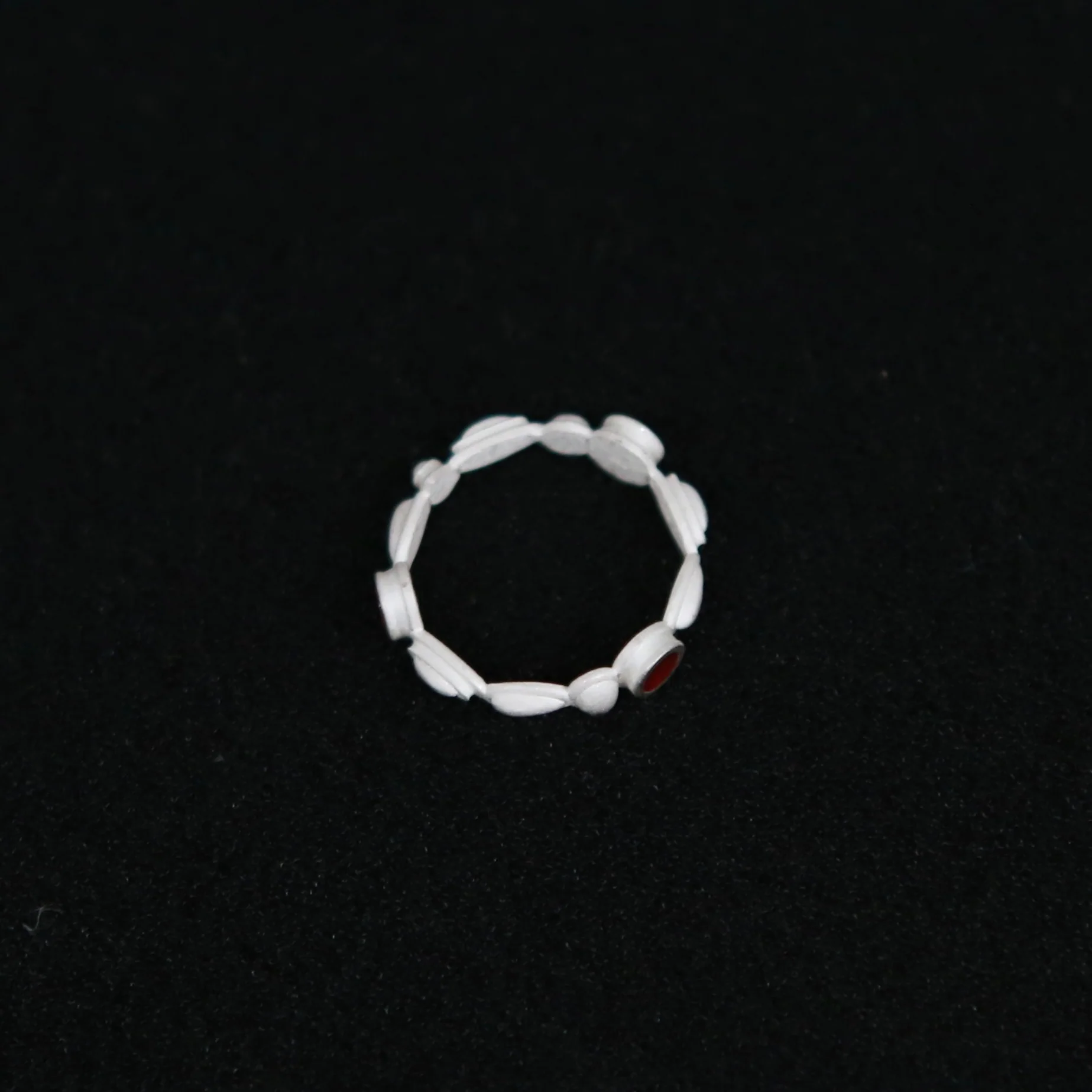 OLIO E ACETO Sterling Silver Ruby Red Lake Ring OLIO-OA09F16-YH Silver/Red - Image 4
