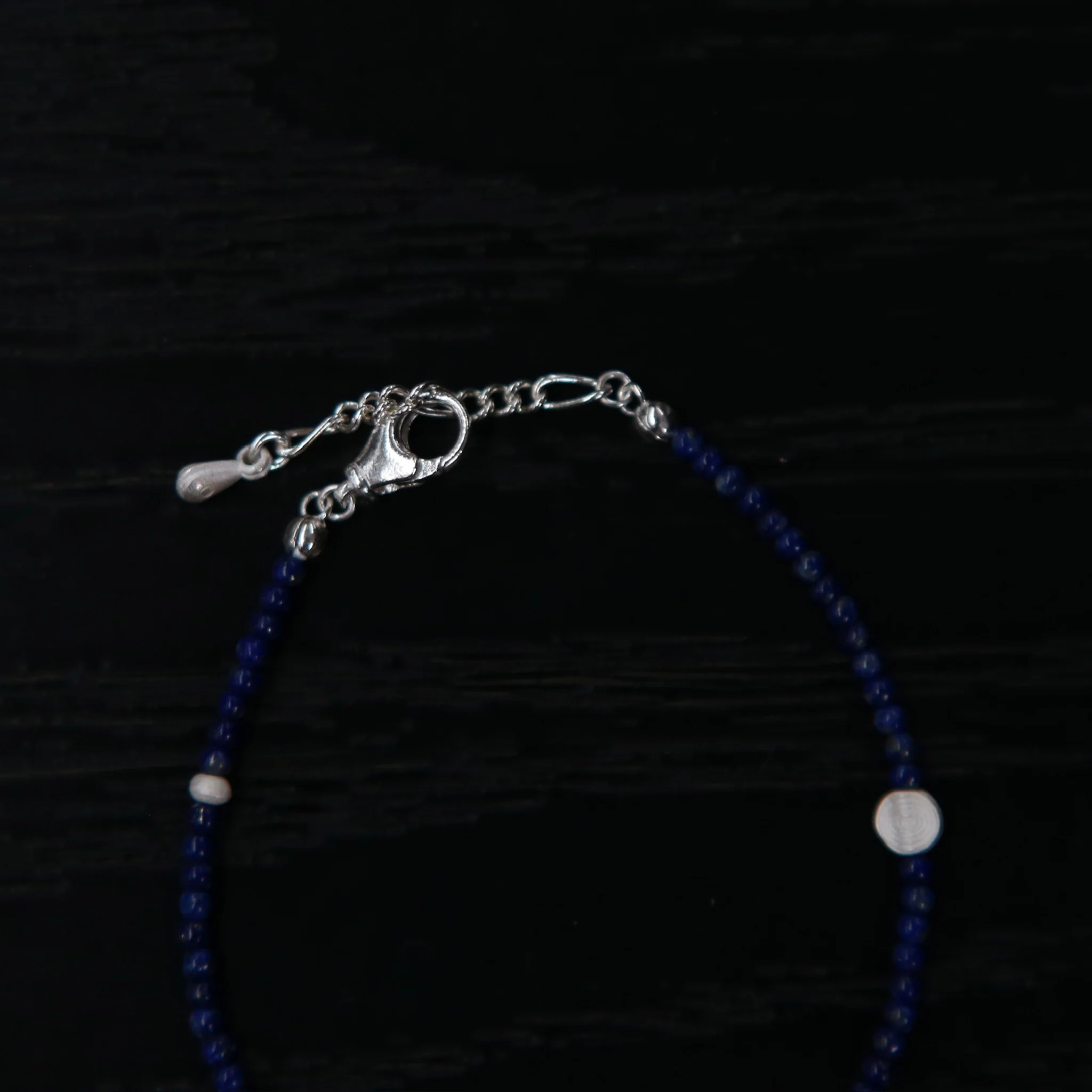 OLIO E ACETO Sterling Silver Rutile/Lapis Lazuli Annual Ring Beaded Bracelet OLIO-OA13A06-LY Blue - Image 3