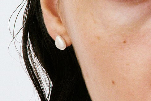 OLIO E ACETO Sterling Silver Shell Earrings OLIO-OA10E17-YIN Silver - Image 5