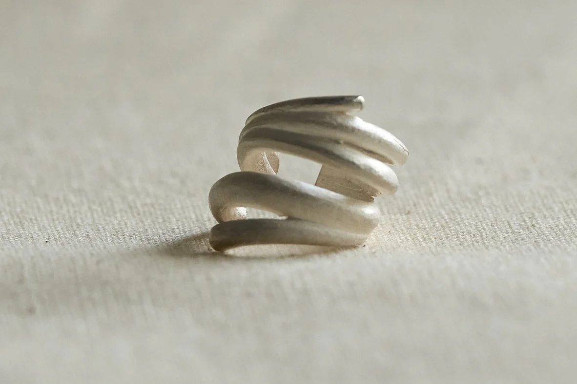 OLIO E ACETO sterling silver stacked ear cuff OLIO-OA05E08-YIN