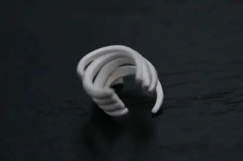 OLIO E ACETO sterling silver stacked ear cuff OLIO-OA05E08-YIN - Image 4