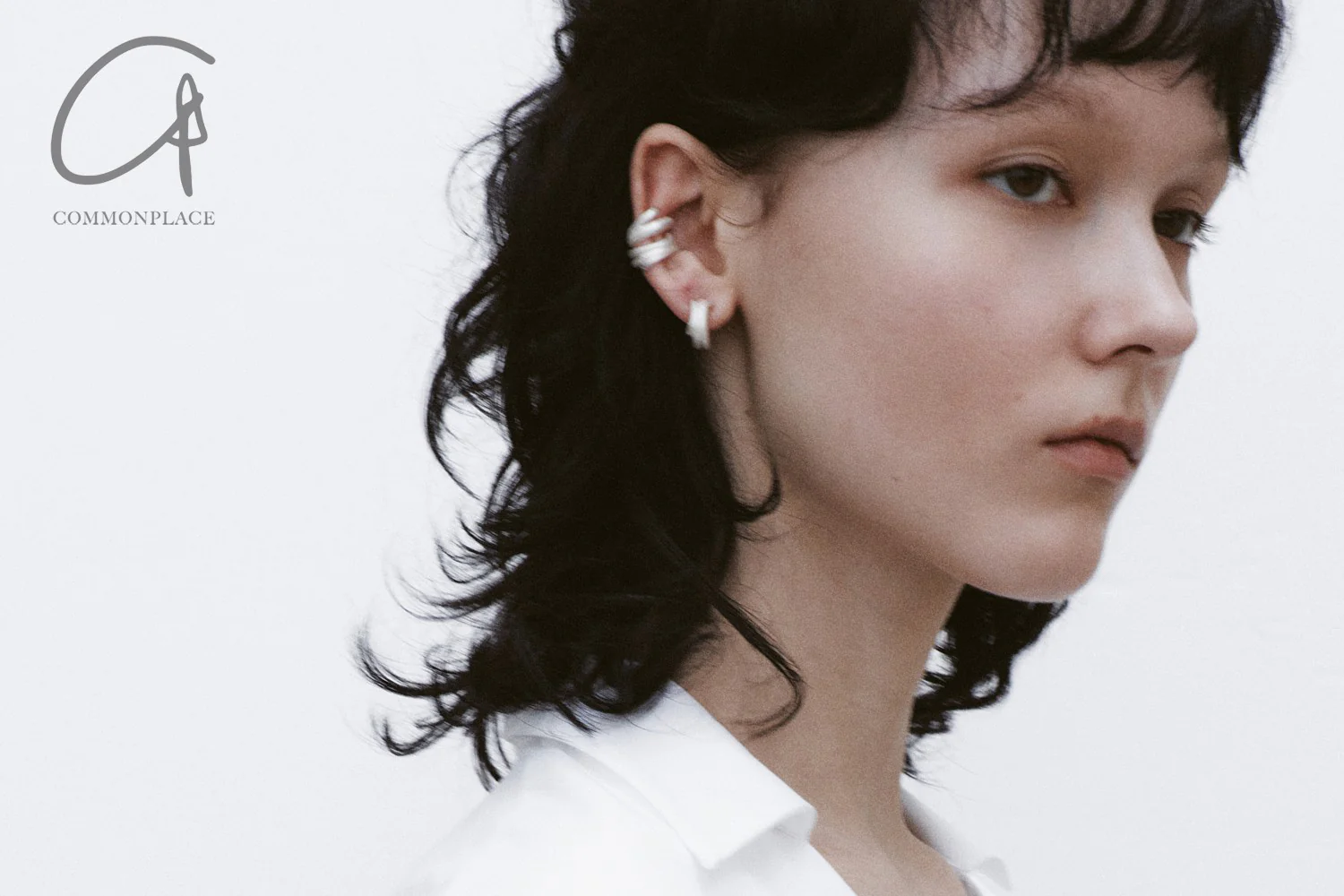 OLIO E ACETO sterling silver stacked ear cuff OLIO-OA05E08-YIN - Image 8