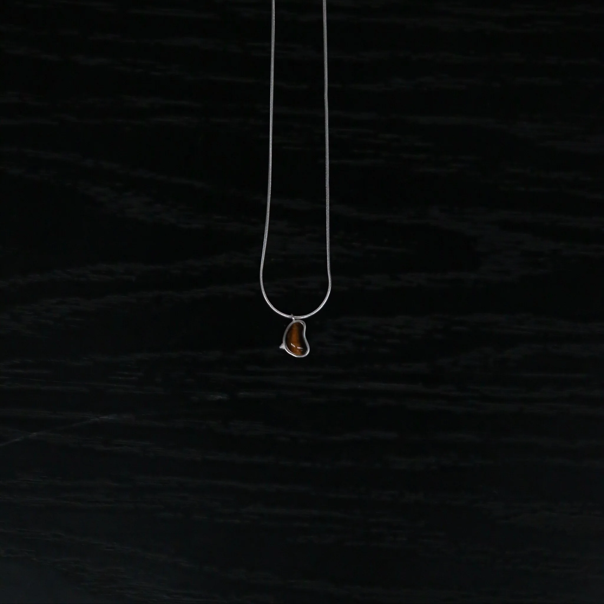 OLIO E ACETO Sterling Silver Tiger's Eye/Golden Fortune Stone Secret Realm Pendant Necklace OLIO-OA14N04-ZY Brown/Silver (OA14N03) - Image 3
