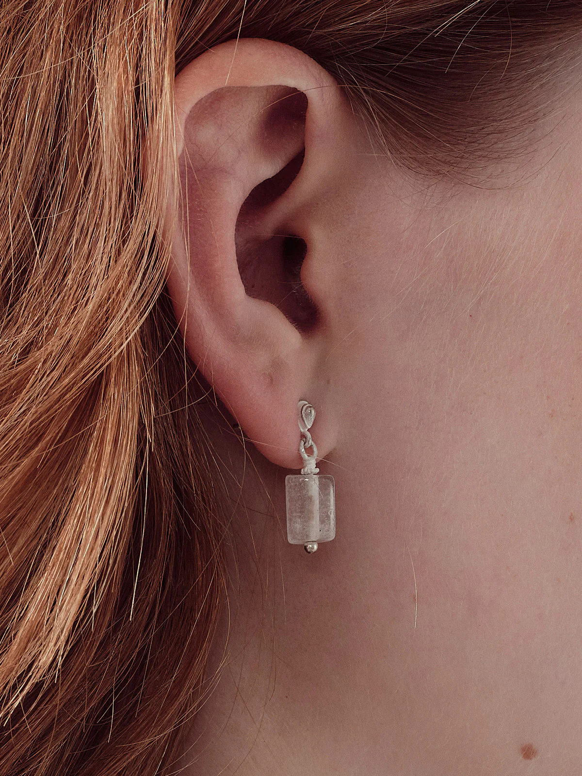 OLIO E ACETO Tiger Eye/White Crystal Sterling Silver Pendant Earrings OLIO-OA14E11-BY White/Silver (OA14E10) - Image 4