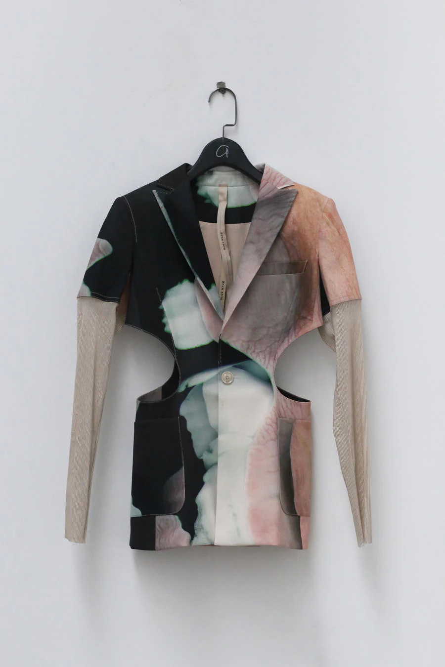 OUDE WAAG Deconstructed Flocking Sleeve Printed Suit OW-21SS-JK01GR88 POWJK01 - Image 5