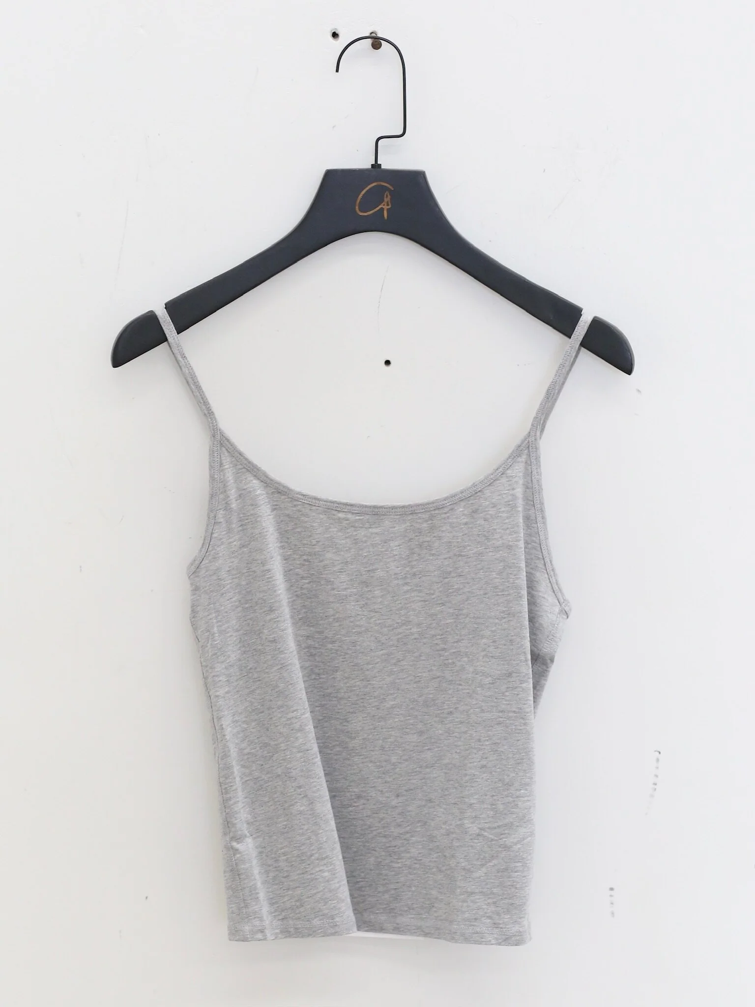 ORGANIC BASICS 26SS Bodycon Vest OB-OB410005-Grey Melange - Image 5