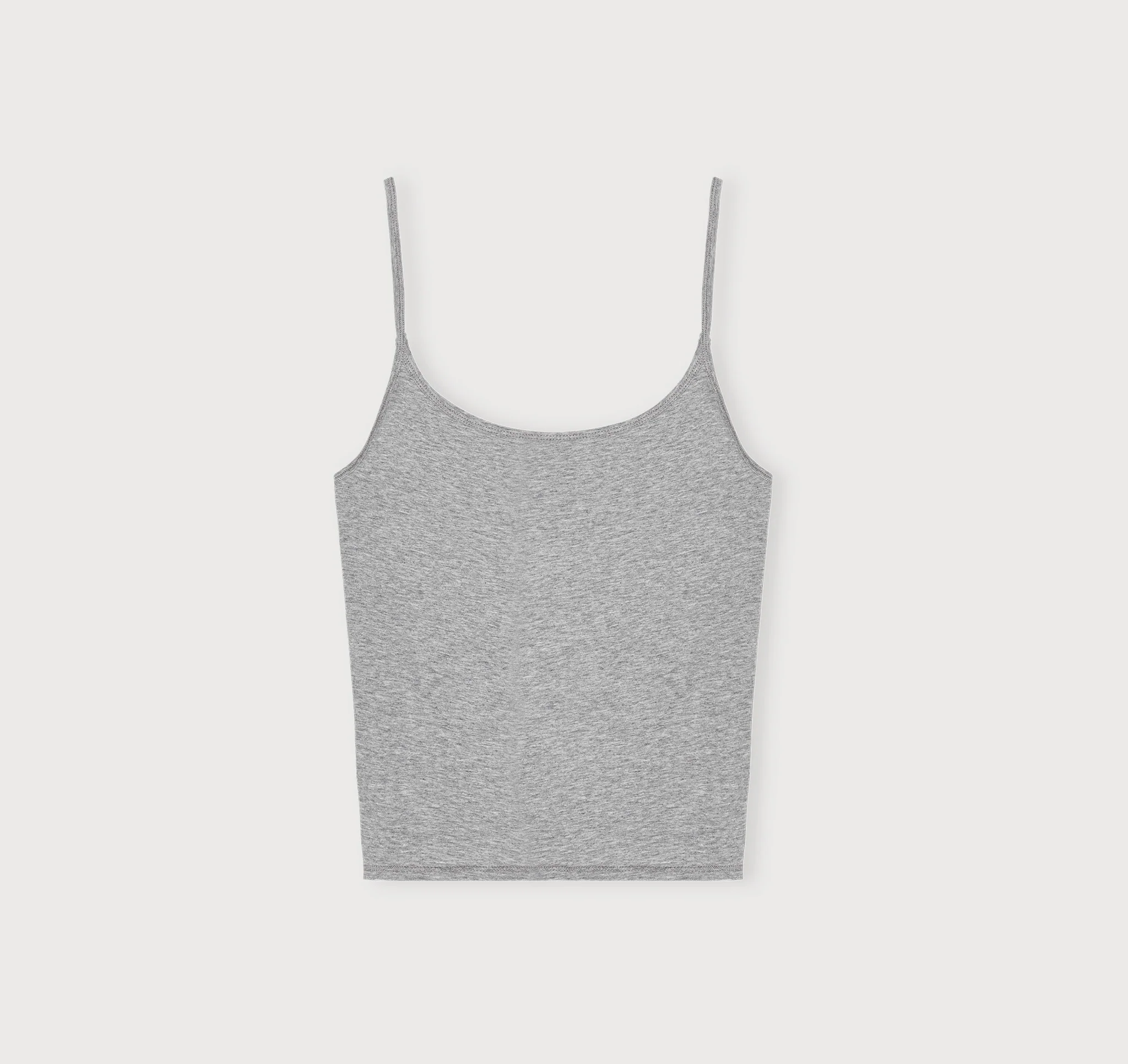 ORGANIC BASICS 26SS Bodycon Vest OB-OB410005-Grey Melange - Image 7