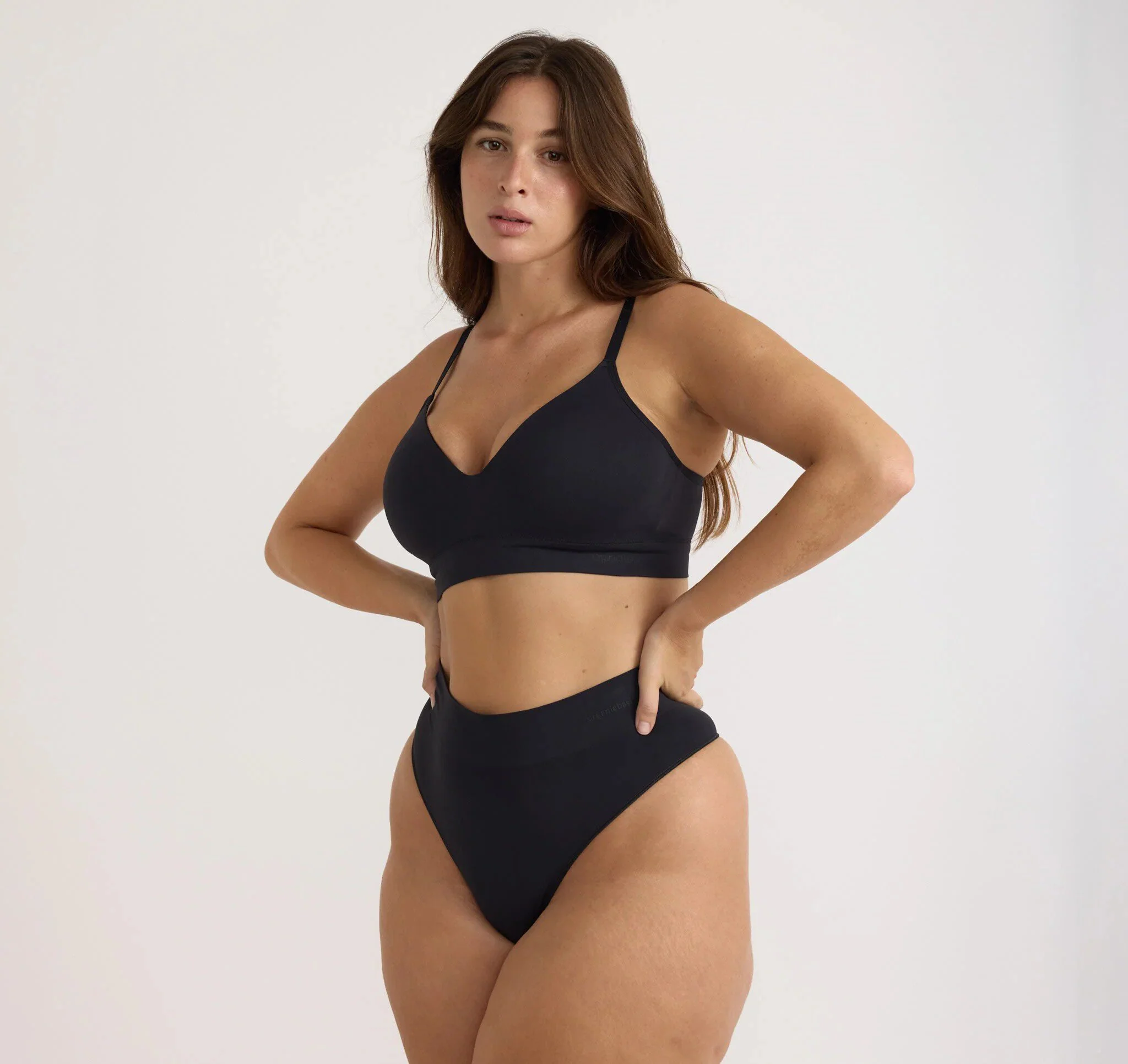ORGANIC BASICS 26SS Smooth Padded Bra OB-OB120013-Black - Image 4