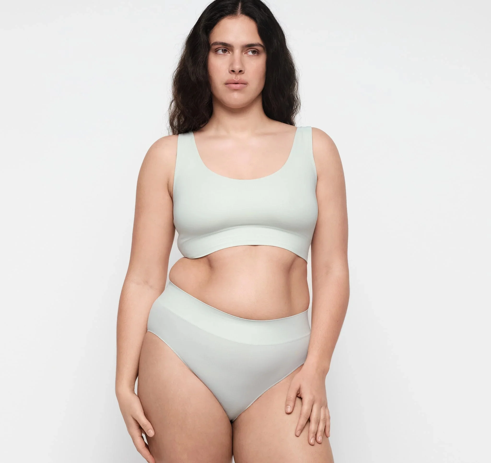 ORGANIC BASICS 26SS Smooth Seamless Bra OB-OB120012-Light Jade - Image 5