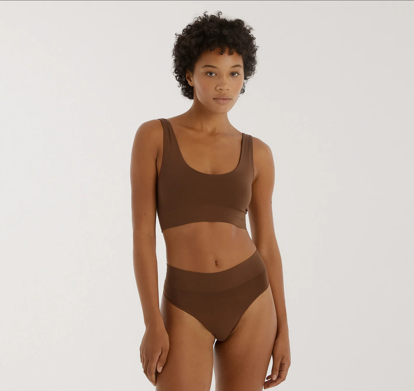 ORGANIC BASICS 26SS Smooth Seamless Bra OB-OB120012-Walnut - Image 5