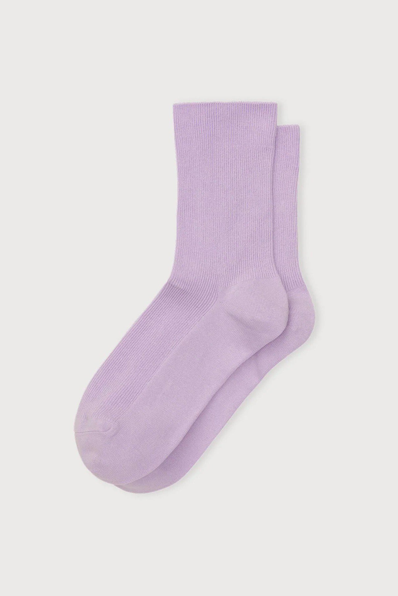 ORGANIC BASICS Spring/Summer 2026 Crew Socks 3-Pair Pack OB-OB900011P3-Soft Lilac