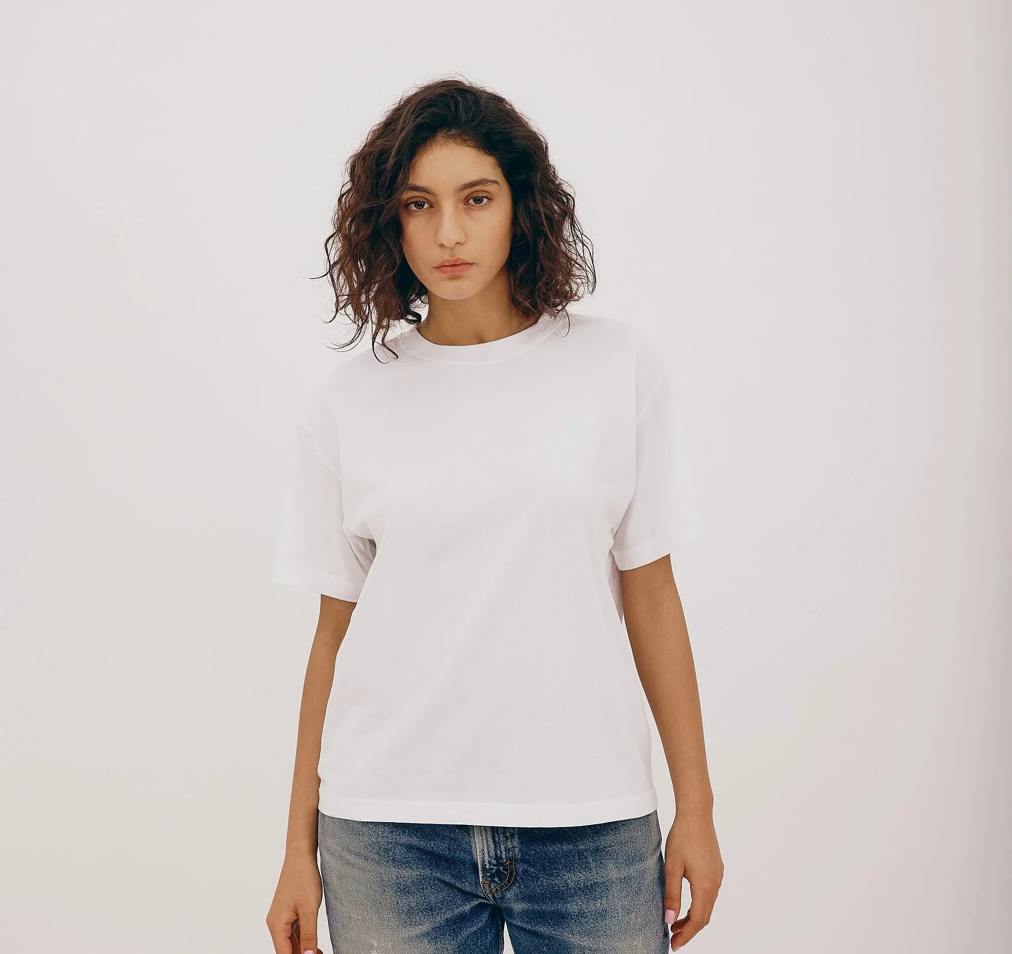 ORGANIC BASICS Spring/Summer 2026 Loose Fit T-Shirt OB-OB410049-White - Image 4