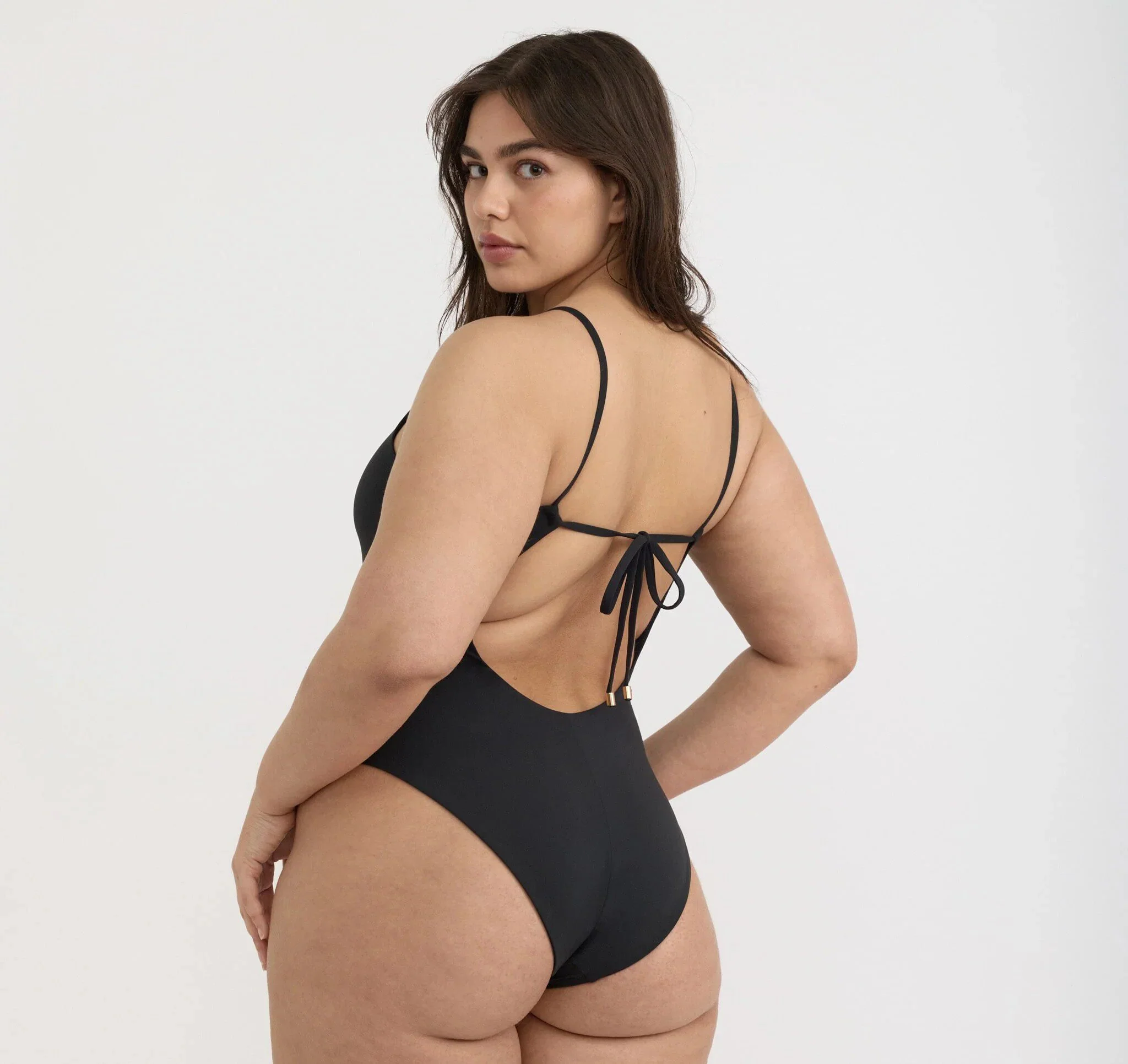 ORGANIC BASICS Spring/Summer 2026 Swimsuit Backless Onesie OB-OB600005-Black - Image 3