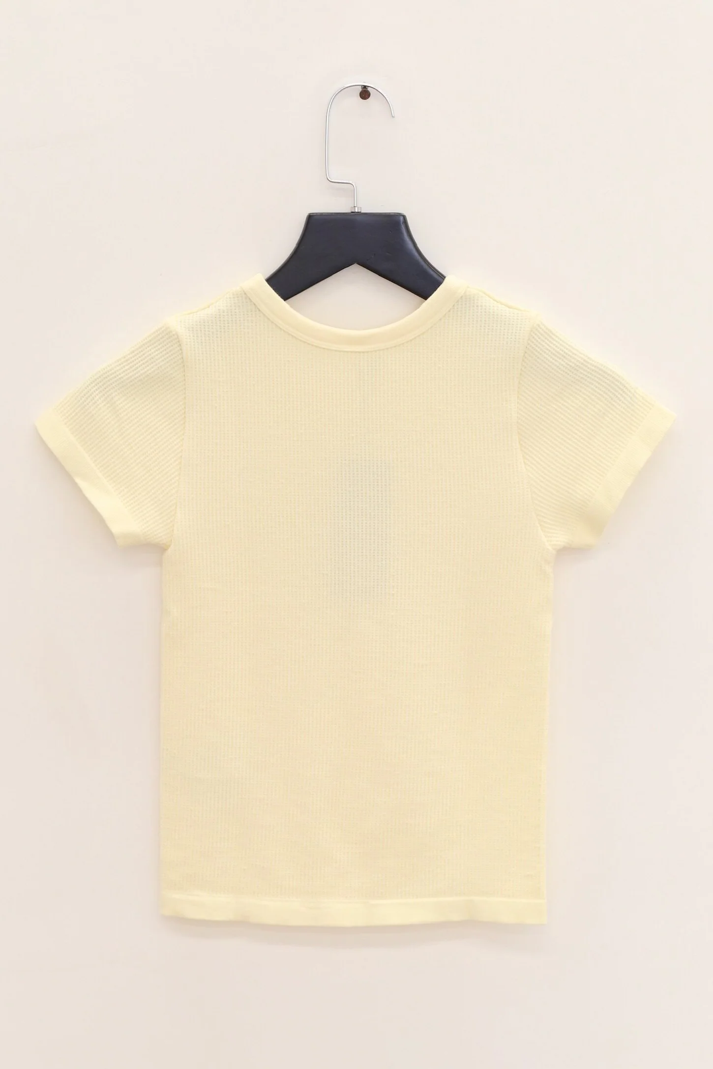 ORGANIC BASICS SS26 Seamless Waffle T-Shirt OB-OB130067-Buttercup - Image 2