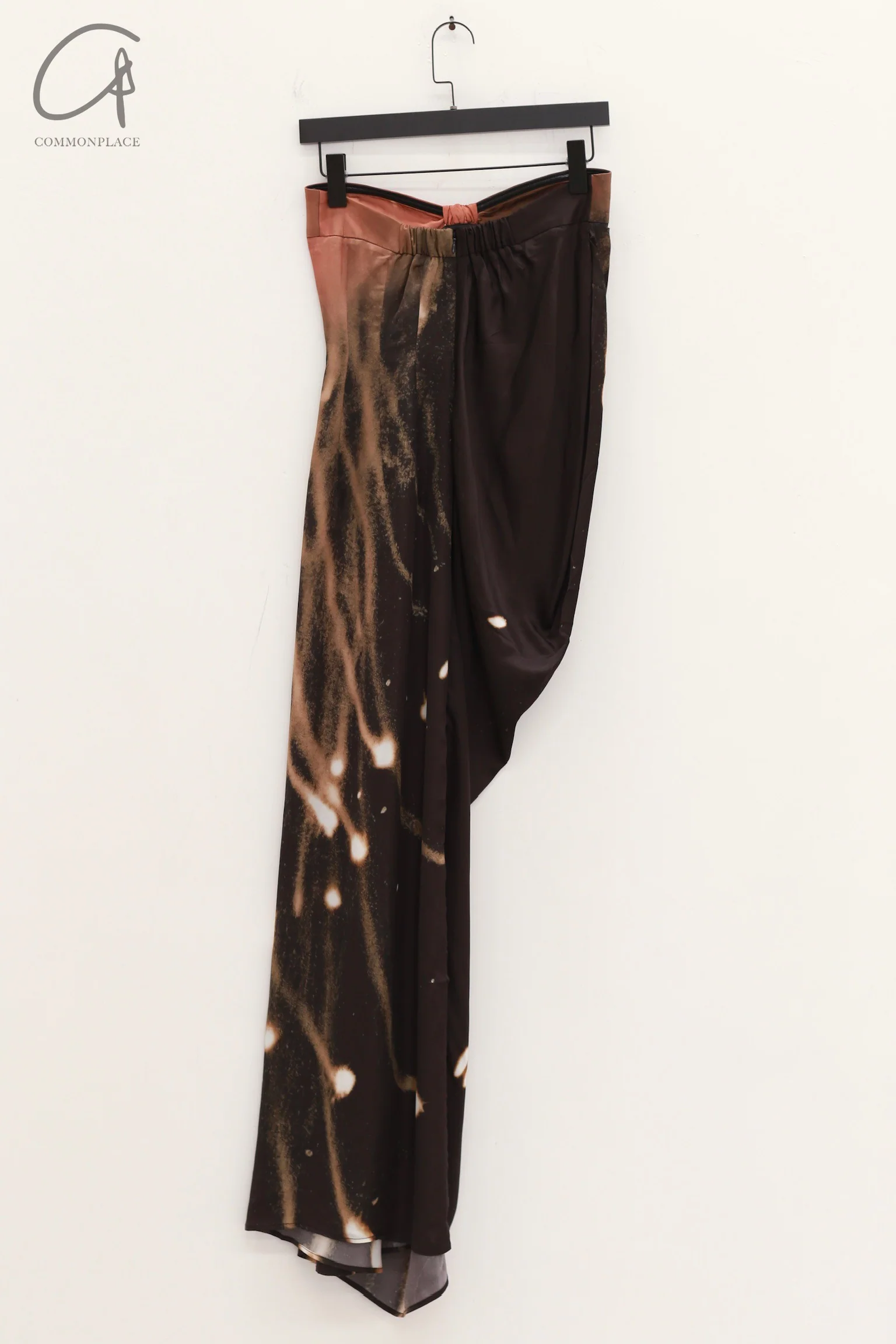 OUDE WAAG 24 Autumn and Winter Asymmetric Drape Dress OW-24AW- DS23P2BL092-HF POW1 Black Pink OW-24AW-DS02P1PK220 - Image 10