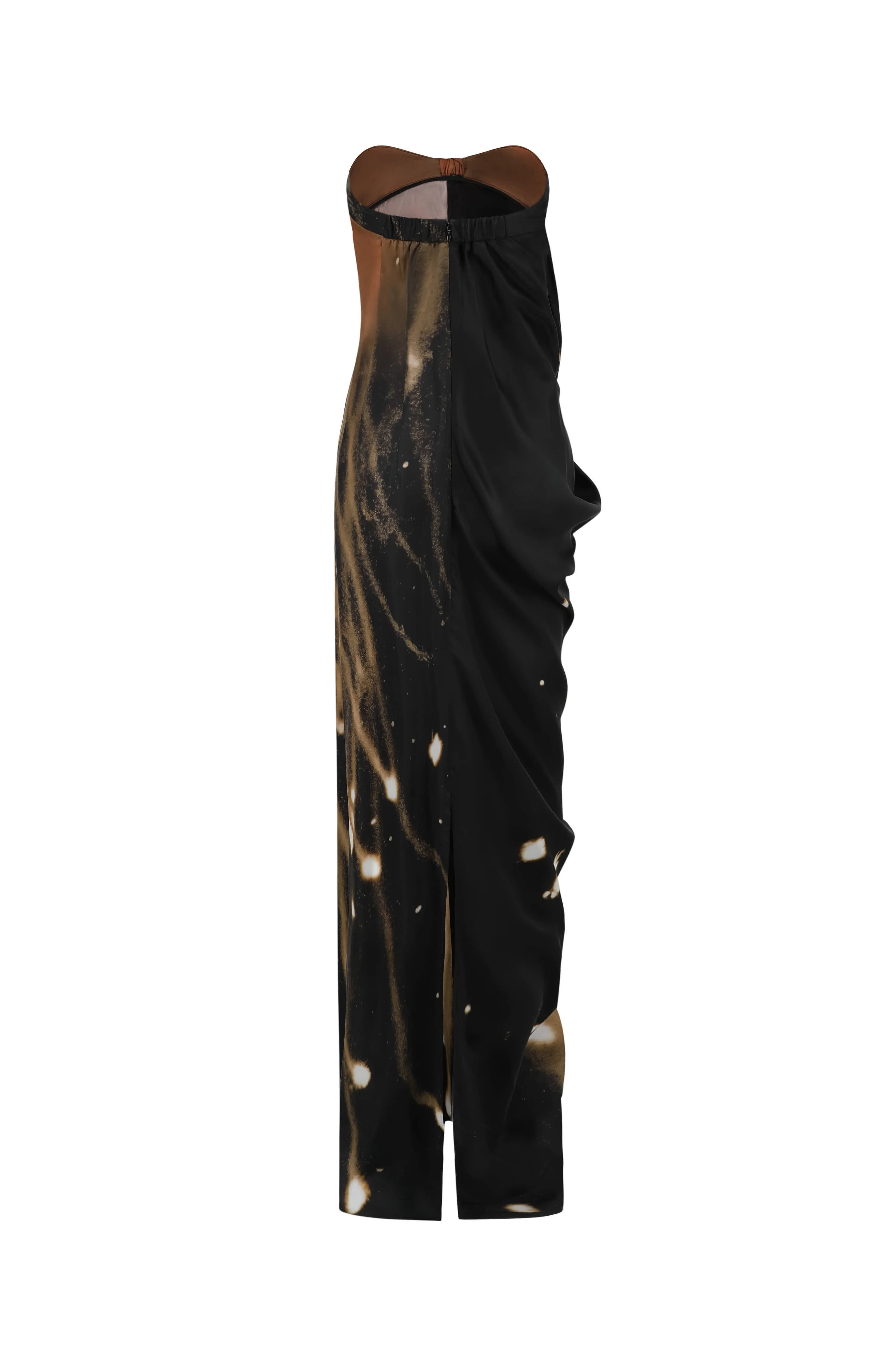 OUDE WAAG 24 Autumn and Winter Asymmetric Drape Dress OW-24AW- DS23P2BL092-HF POW1 Black Pink OW-24AW-DS02P1PK220 - Image 6