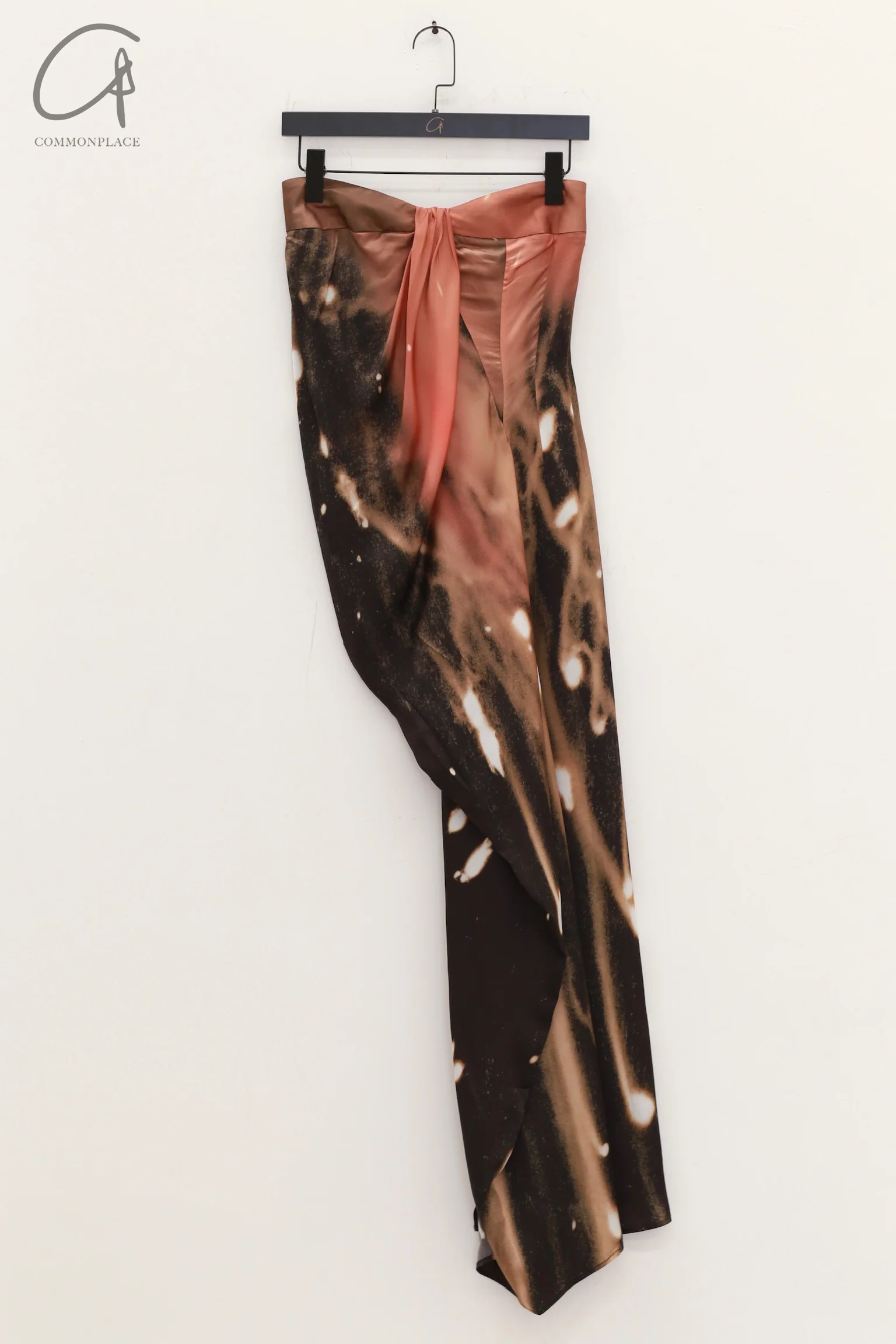 OUDE WAAG 24 Autumn and Winter Asymmetric Drape Dress OW-24AW- DS23P2BL092-HF POW1 Black Pink OW-24AW-DS02P1PK220 - Image 7