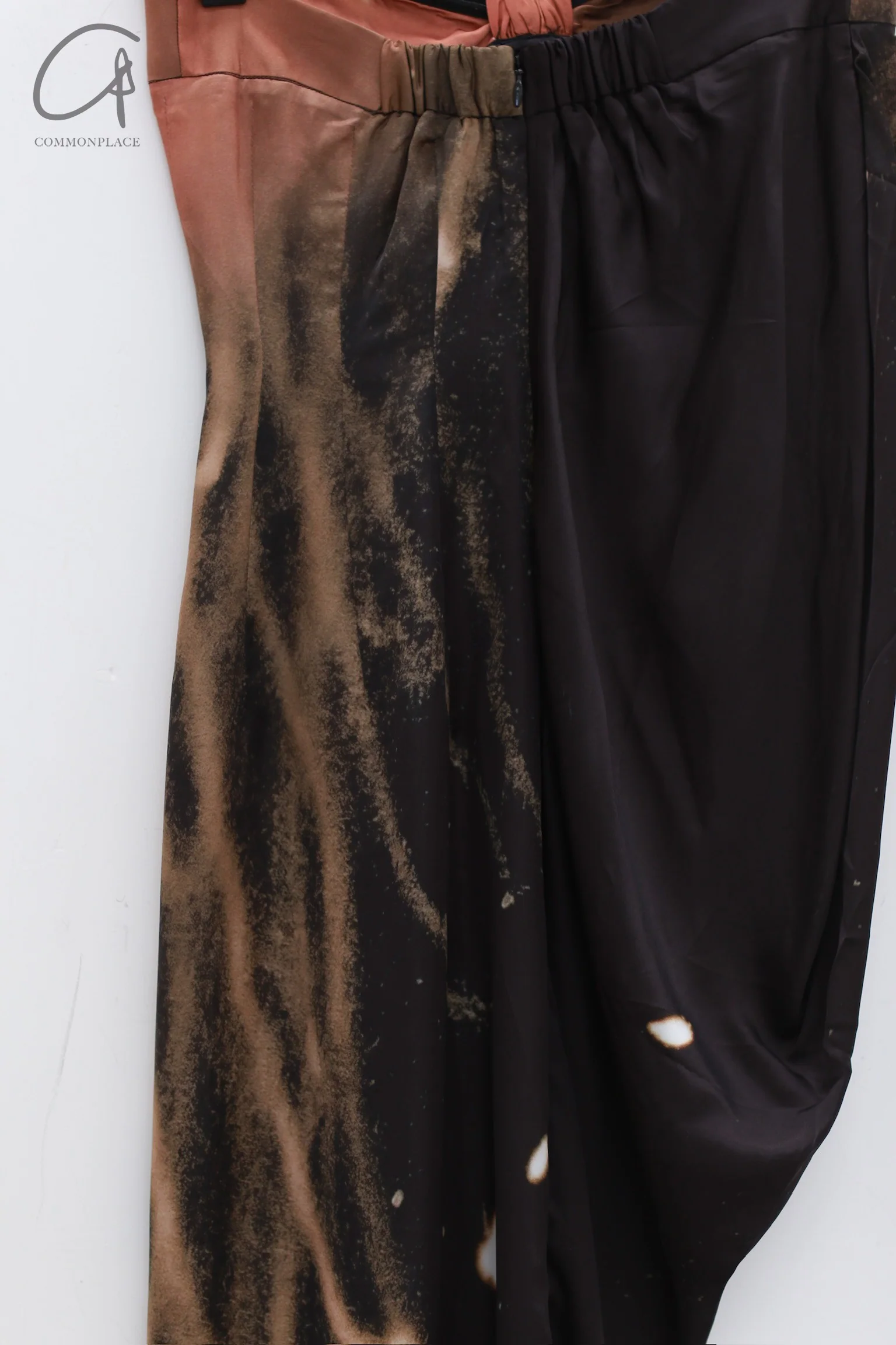 OUDE WAAG 24 Autumn and Winter Asymmetric Drape Dress OW-24AW- DS23P2BL092-HF POW1 Black Pink OW-24AW-DS02P1PK220 - Image 9