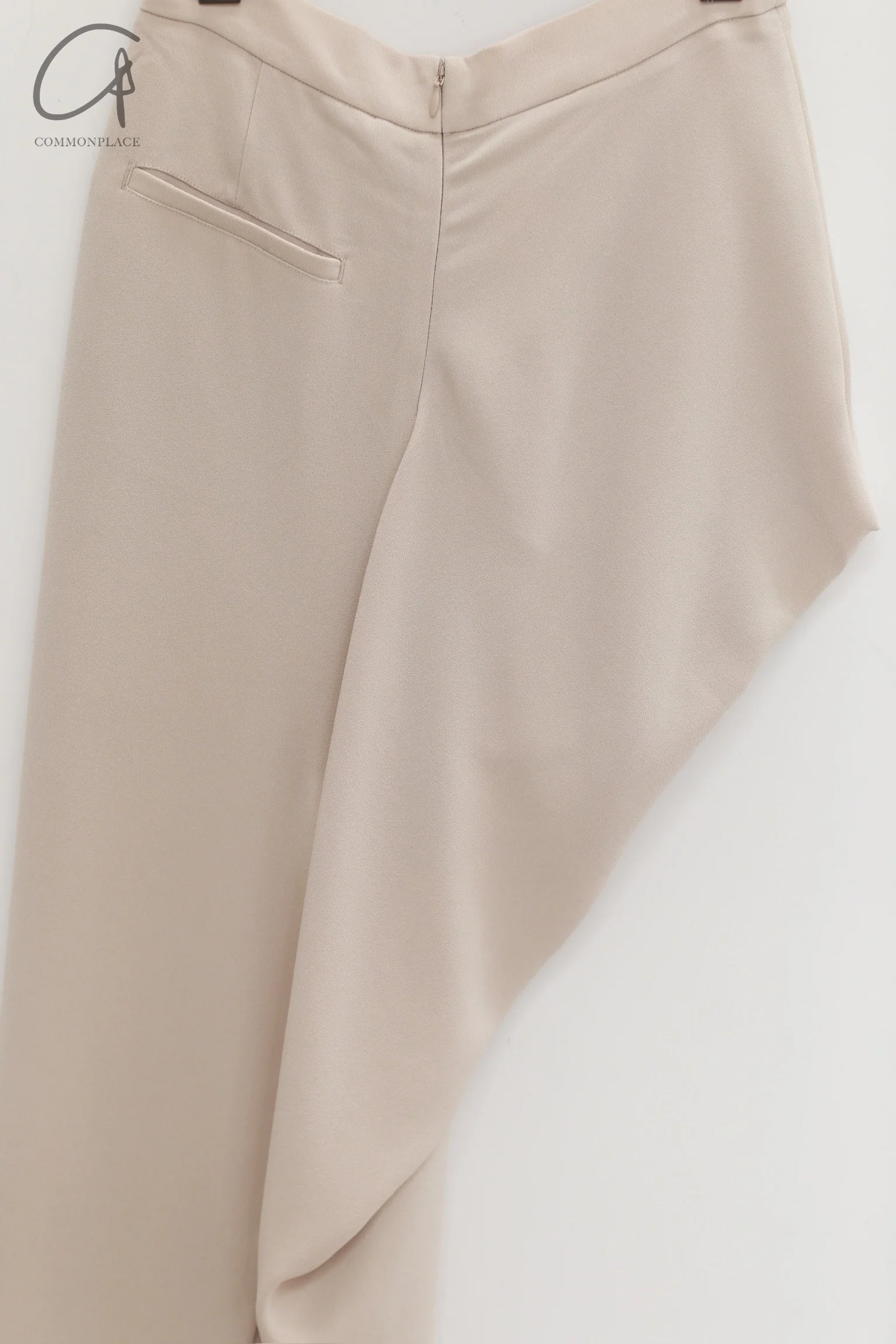 OUDE WAAG 24 autumn and winter asymmetric draped skirt OW-OW-24AW-SK01A1WI180-MIHUI beige gray - Image 6