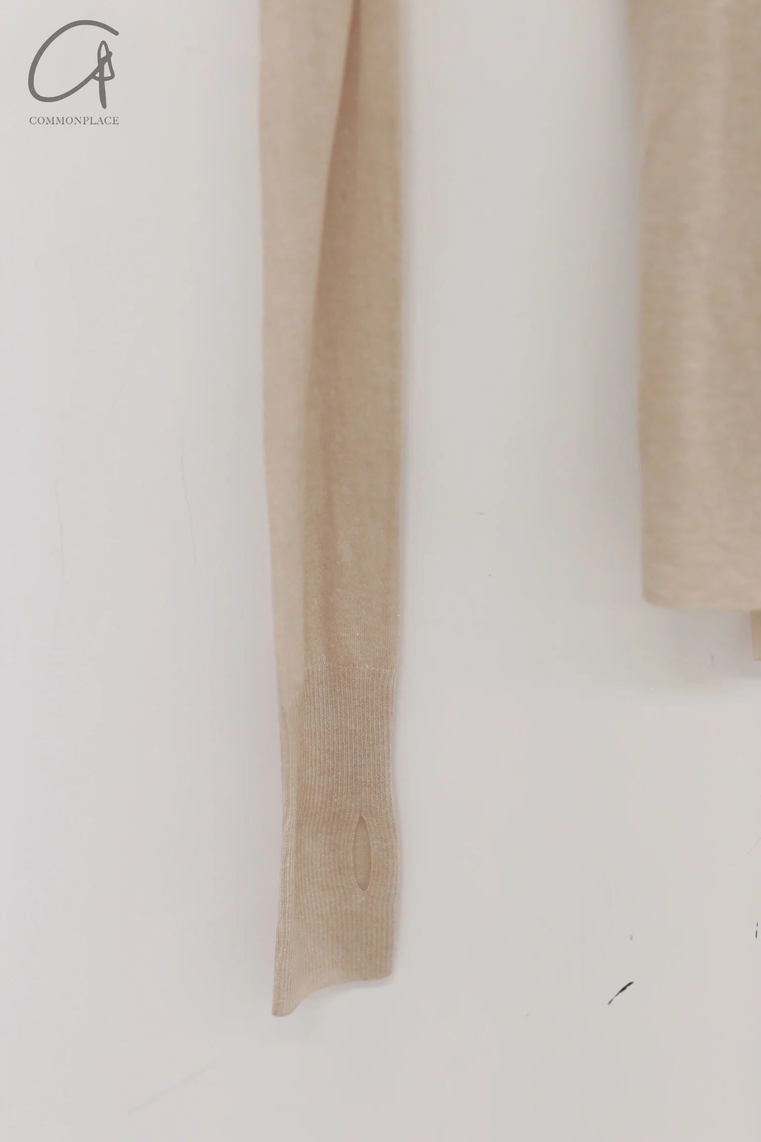 OUDE WAAG 24 autumn and winter bright silk hollow twist knit sweater OW-OW-24AW-KT10W1WI180-MIHUI beige gray - Image 9
