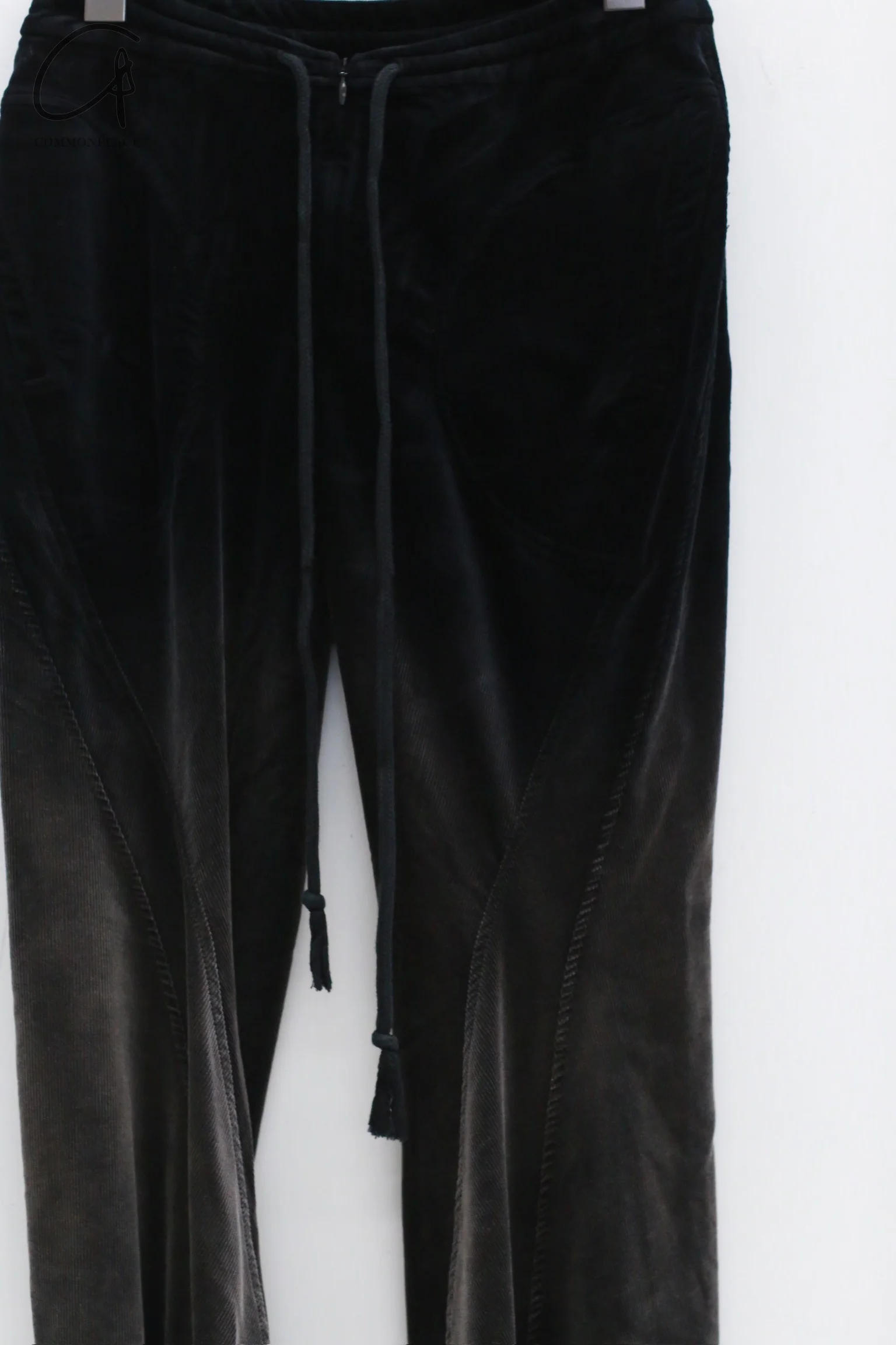 OUDE WAAG 24 Autumn and Winter Corduroy Slim Flared Pants OW-OW-24AW-PT06-HEI Black - Image 5
