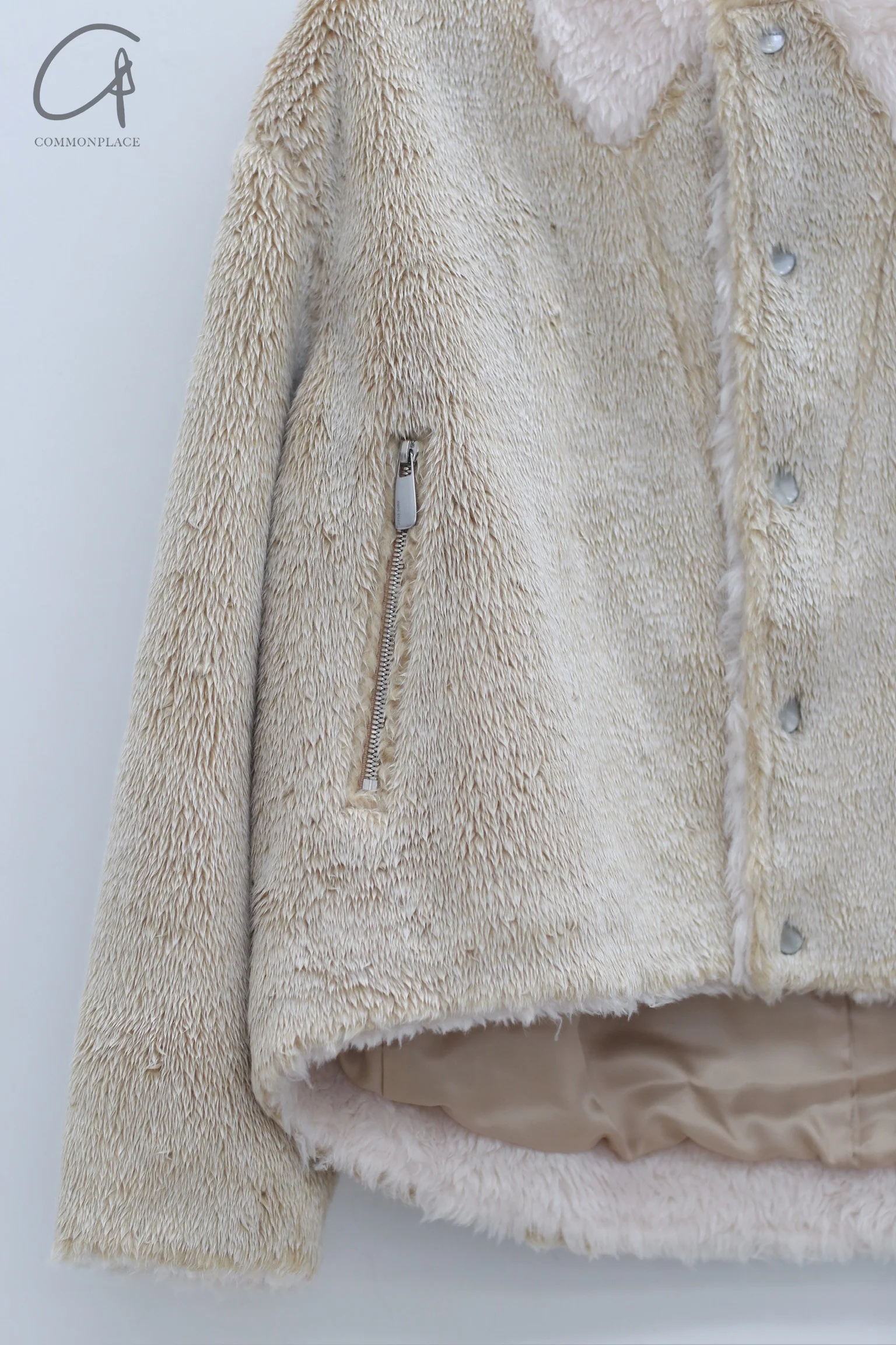 OUDE WAAG 24 autumn and winter hedgehog jacket OW-OW-24AW-CT02-HUANGBAI yellow and white - Image 2