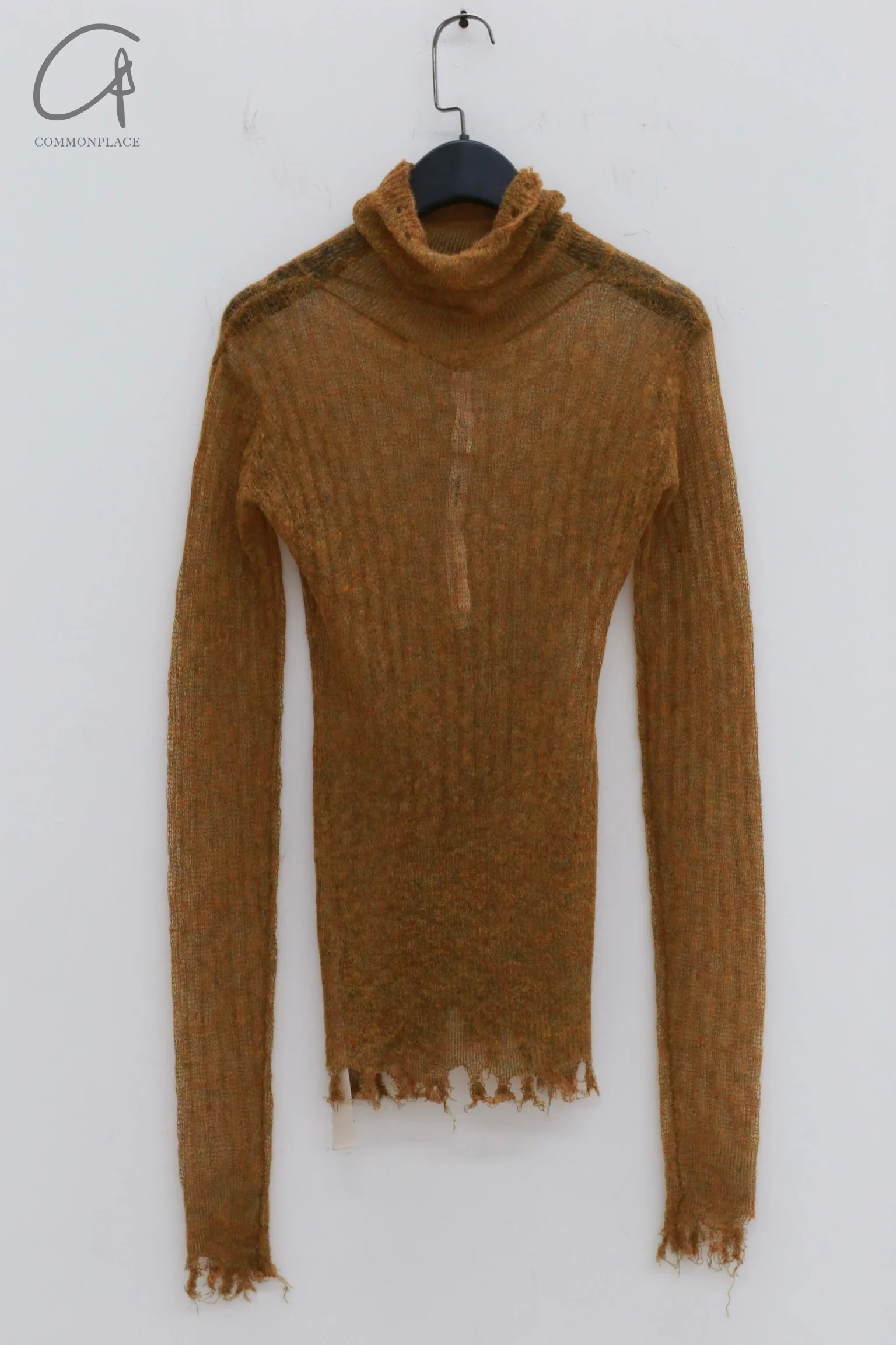 OUDE WAAG 24 Autumn and Winter Skin Knit Pullover OW-OW-24AW-KT05-HUANGLV Yellow Green - Image 6