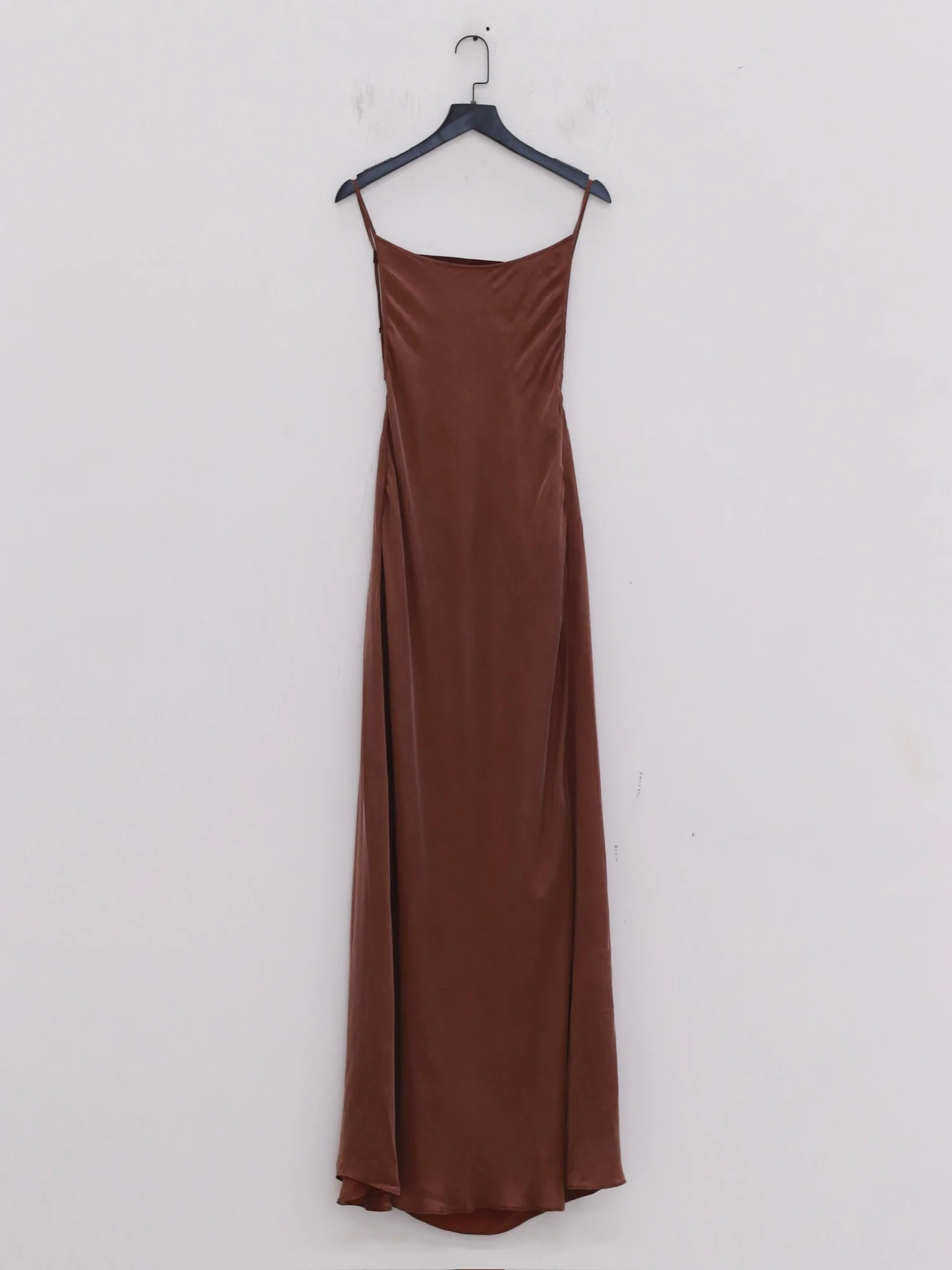 OUDE WAAG 25 Autumn and Winter Suspender Drawstring Dress OW-OW-25AW-DS07C2BR470-ZZ Brown Purple - Image 8