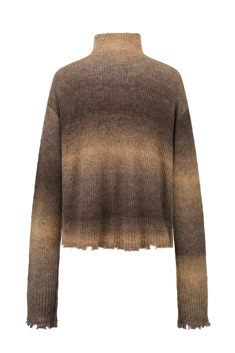 OUDE WAAG 25 Early Autumn Gradient Knit Cardigan OW-OW-25PF-KT05A2BR042-ZH Brown - Image 2