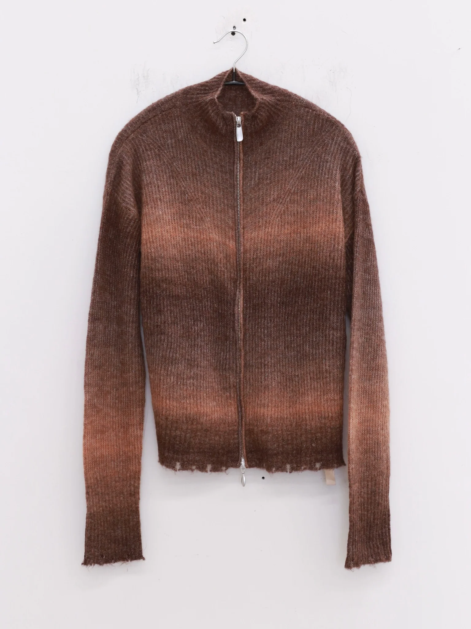 OUDE WAAG 25 Early Autumn Gradient Knit Cardigan OW-OW-25PF-KT05A2BR042-ZH Brown - Image 3