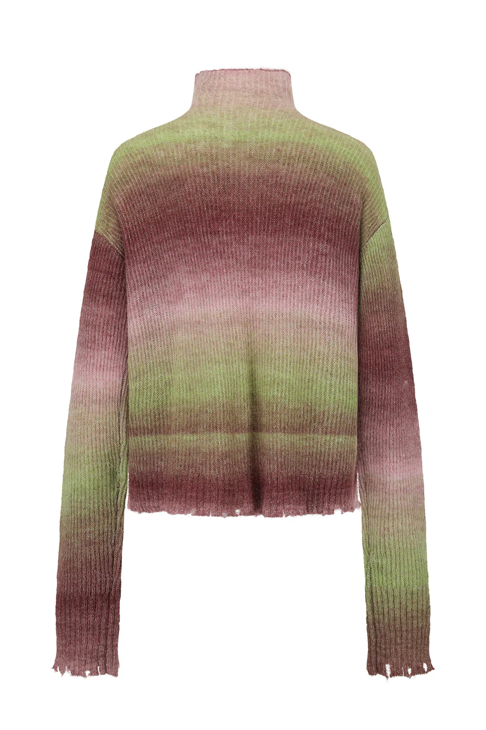 OUDE WAAG 25 Early Autumn Gradient Knit Cardigan OW-OW-25PF-KT05A2GR057-LZ Green Purple - Image 2