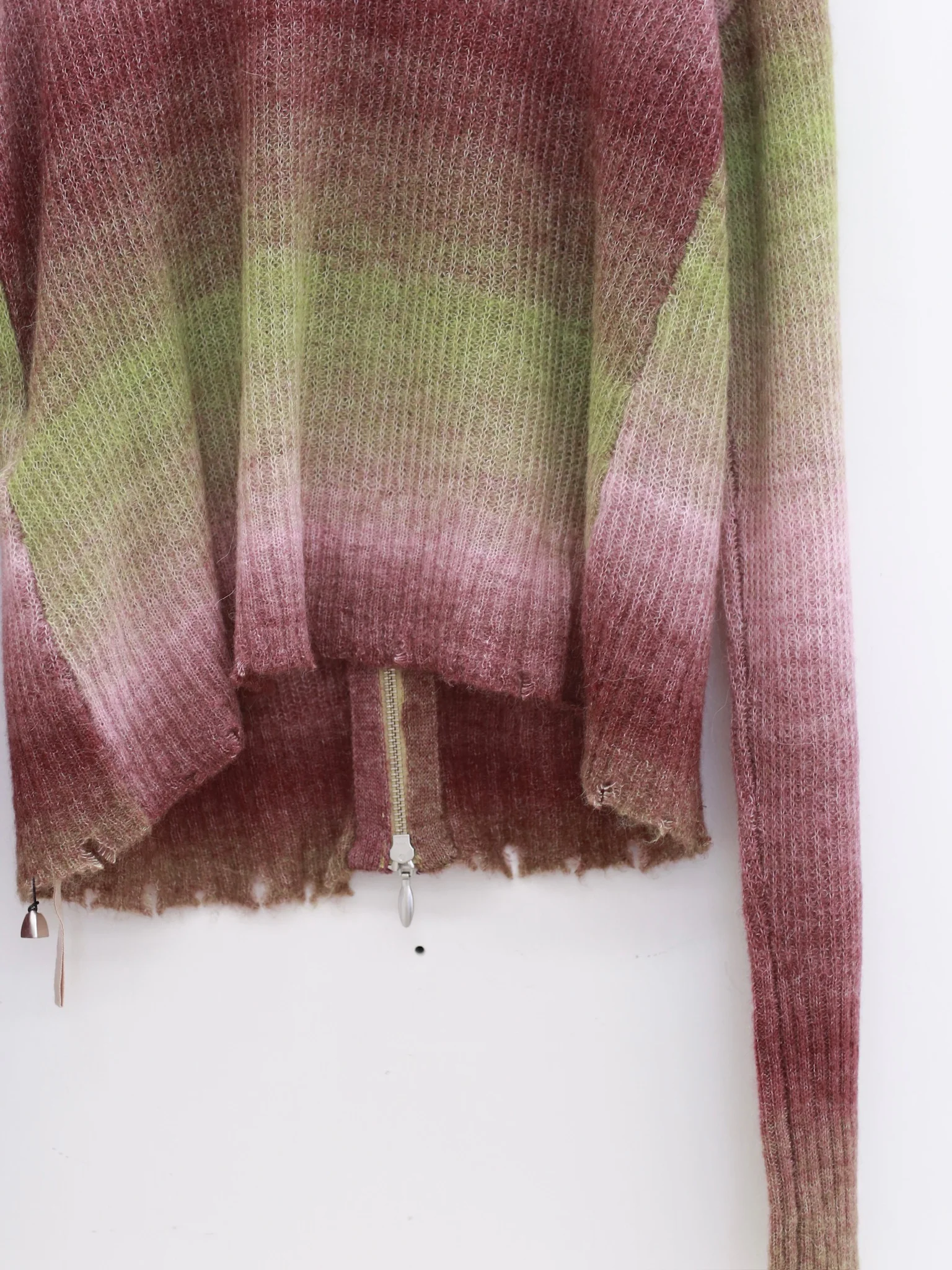 OUDE WAAG 25 Early Autumn Gradient Knit Cardigan OW-OW-25PF-KT05A2GR057-LZ Green Purple - Image 6