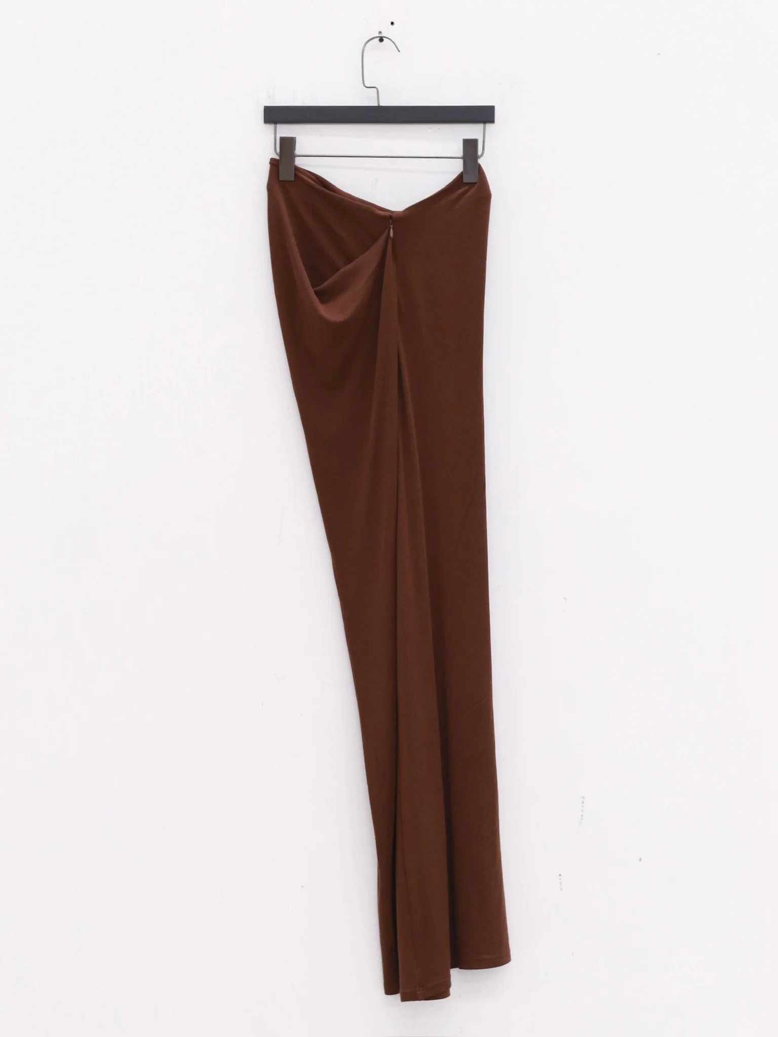 OUDE WAAG 25 Early Fall Draped Threaded Skirt OW-OW-25PF-SK05T2BR450-HZ Red Brown (OW-25PF-SK05) - Image 4