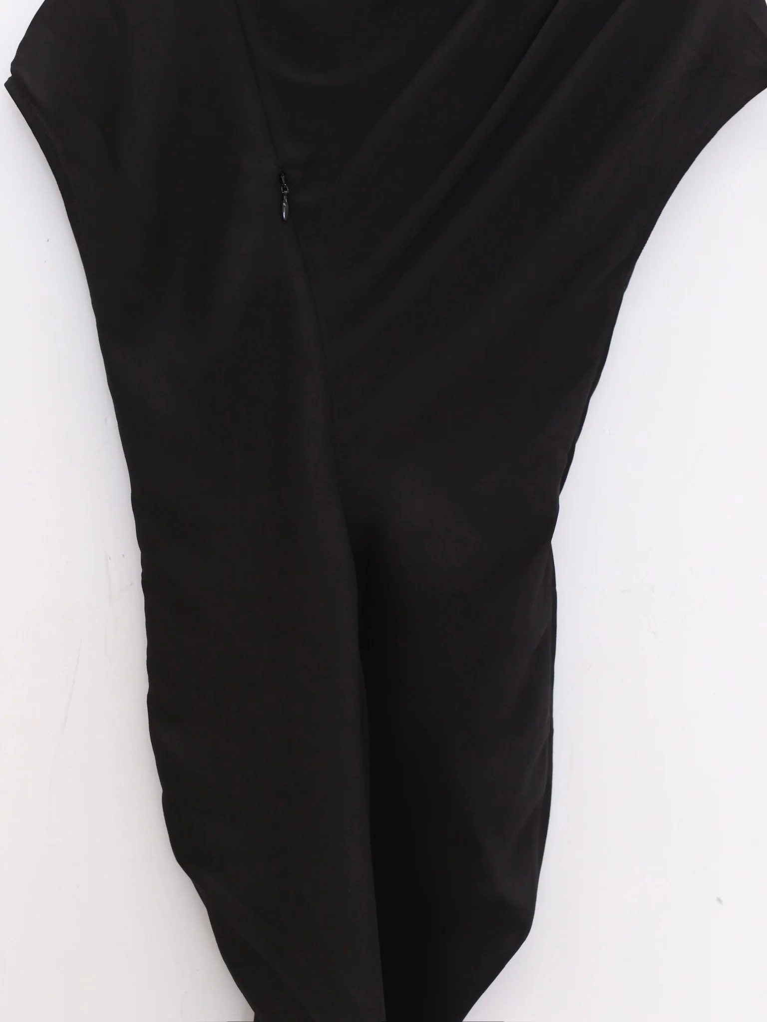 OUDE WAAG 25 Spring/Summer Asymmetric Draped Dress OW-OW-25SS-DS11P1BL900-HEI Black OW-25SS-DS11 - Image 6