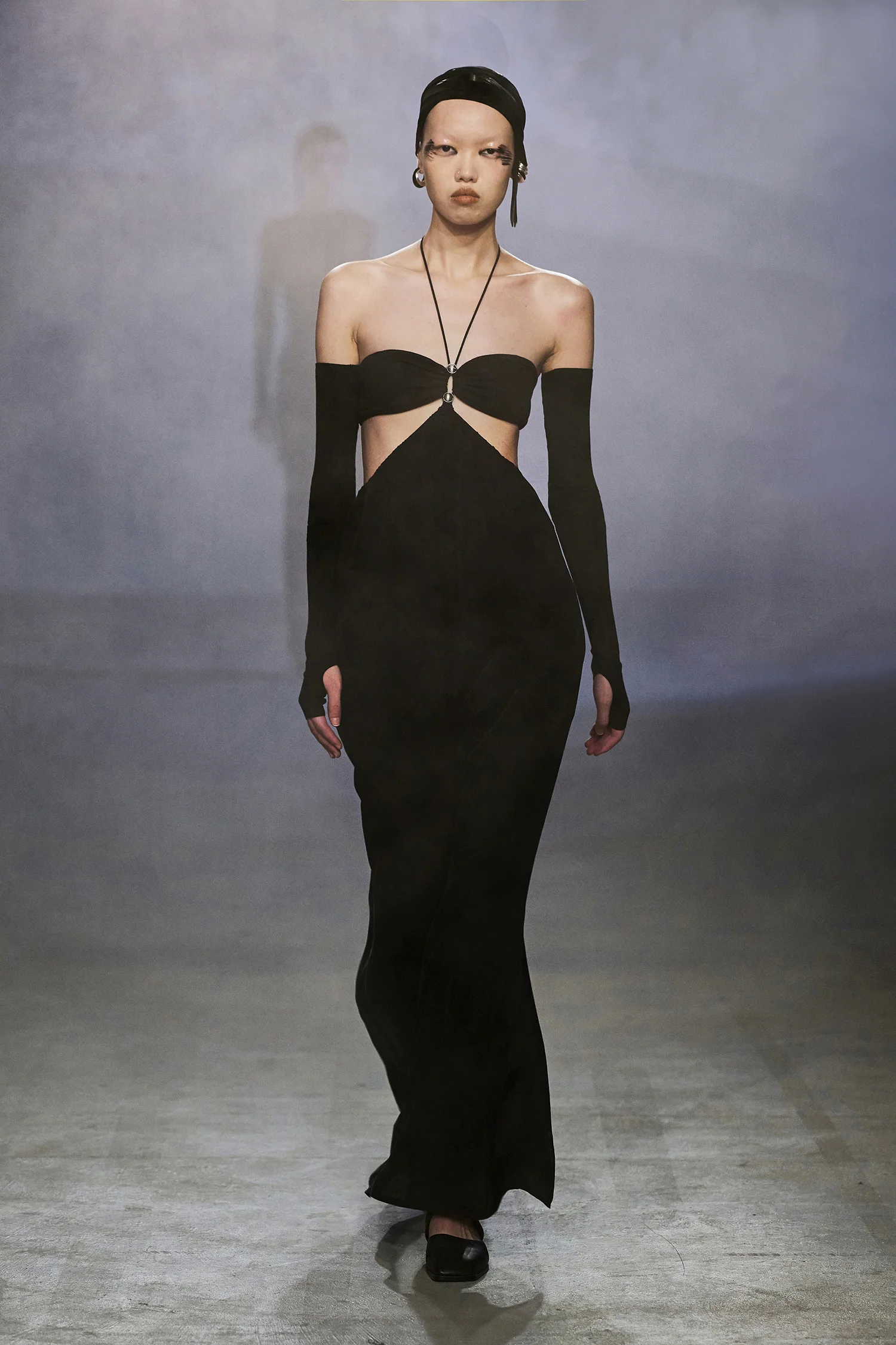 OUDE WAAG 25 Spring/Summer Strapless Halter Dress OW-OW-25SS-DS17C2BL900-HEI Black OW-25SS-DS17 - Image 8