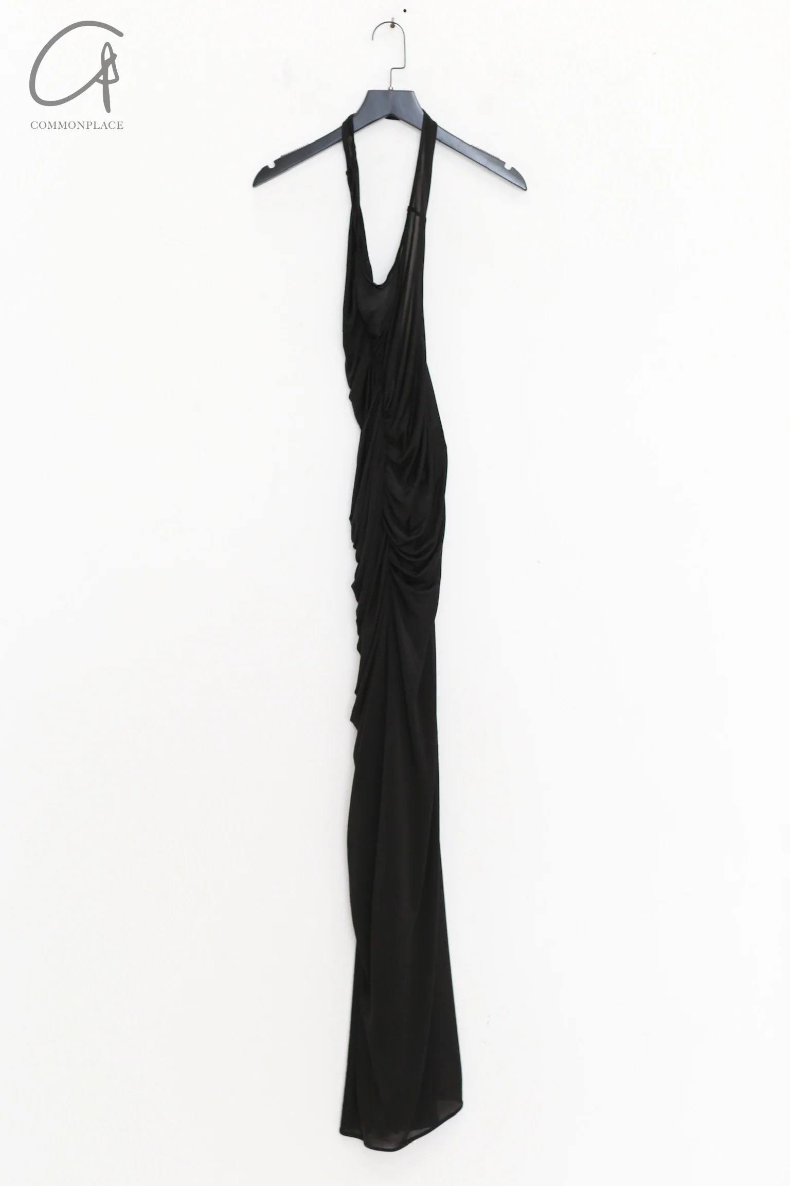 OUDE WAAG 25 Spring/Summer Venus Pleated Drape Dress OW-OW-25SS-DS25-HEI Black - Image 4