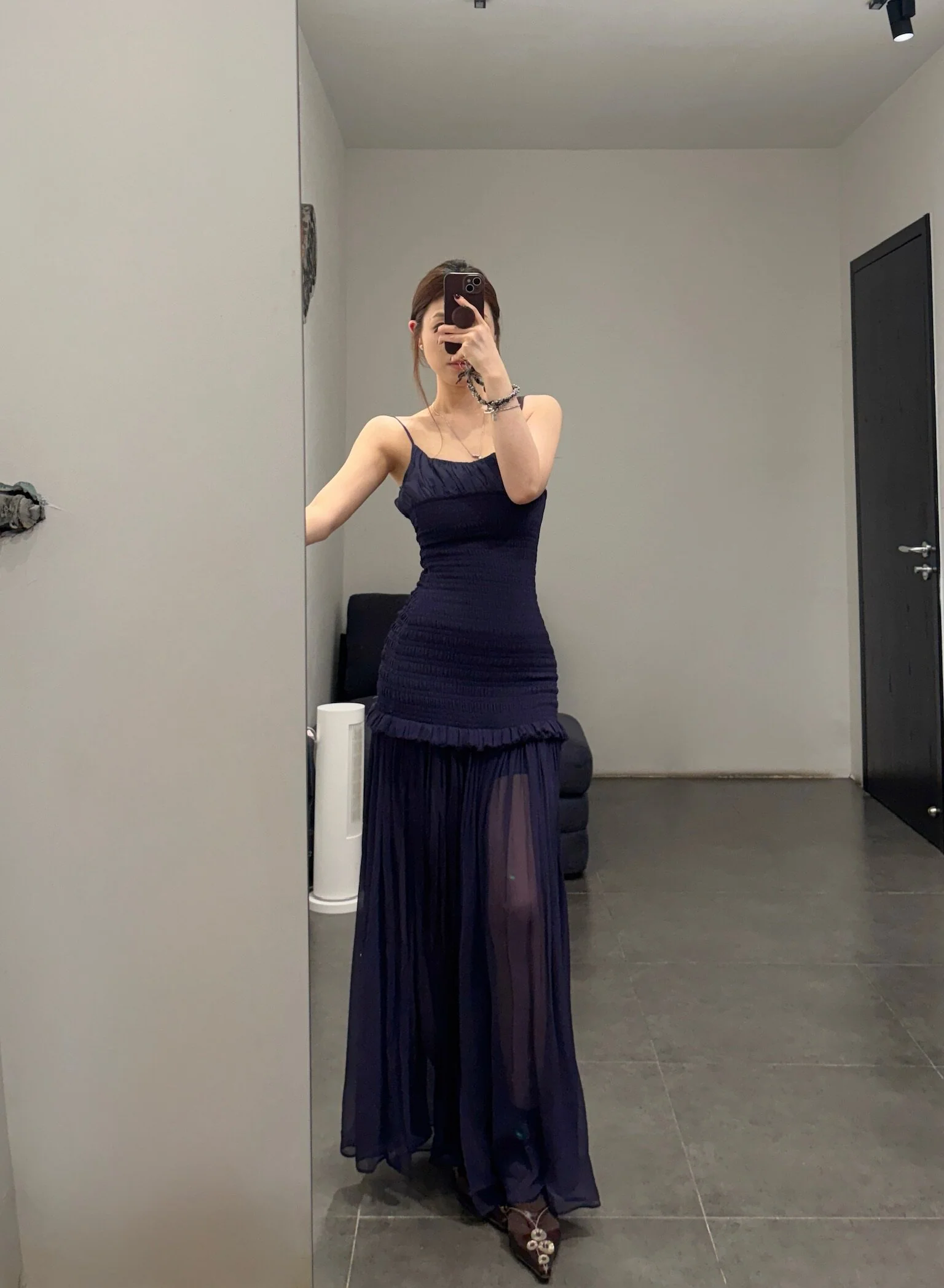 OUDE WAAG 26RS Ripple Dress OW-OW-26RS-DS05-ML BU690 Dark Blue - Image 12