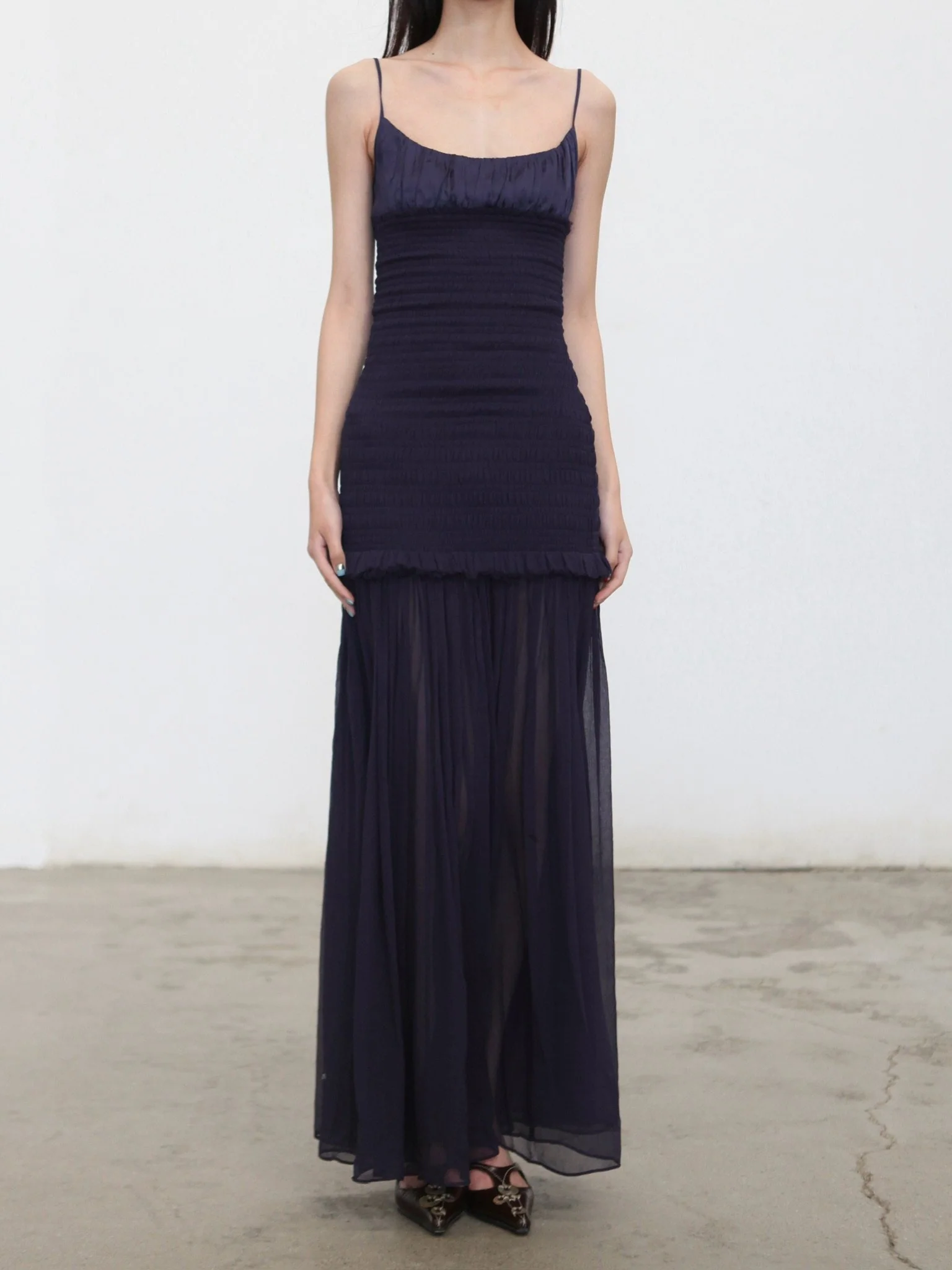 OUDE WAAG 26RS Ripple Dress OW-OW-26RS-DS05-ML BU690 Dark Blue - Image 3