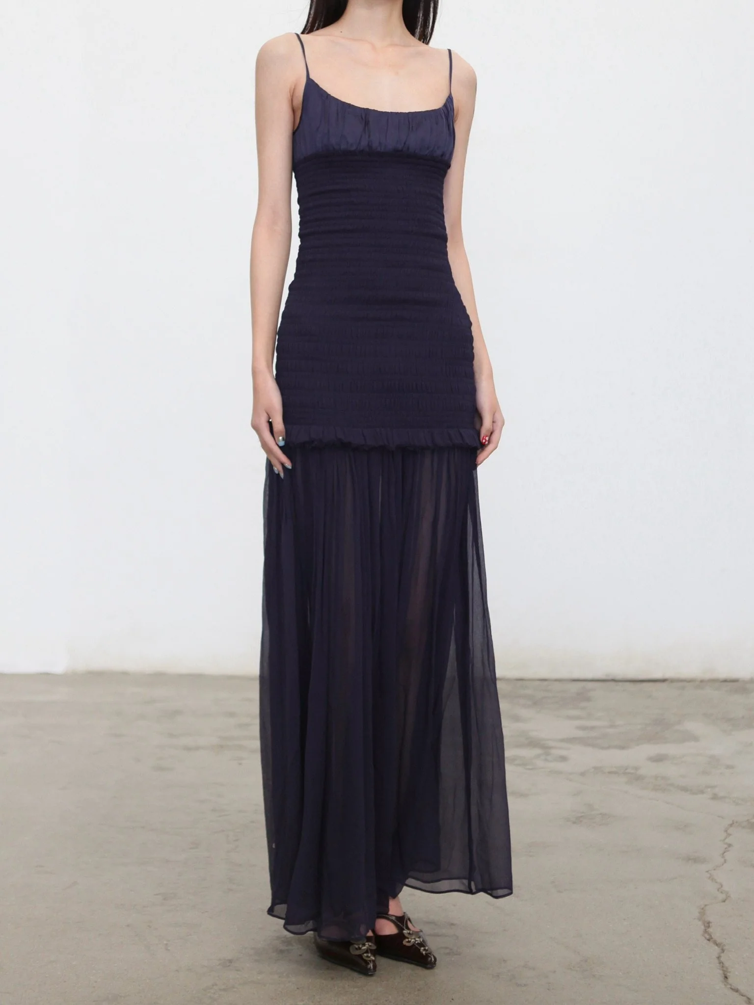 OUDE WAAG 26RS Ripple Dress OW-OW-26RS-DS05-ML BU690 Dark Blue - Image 4