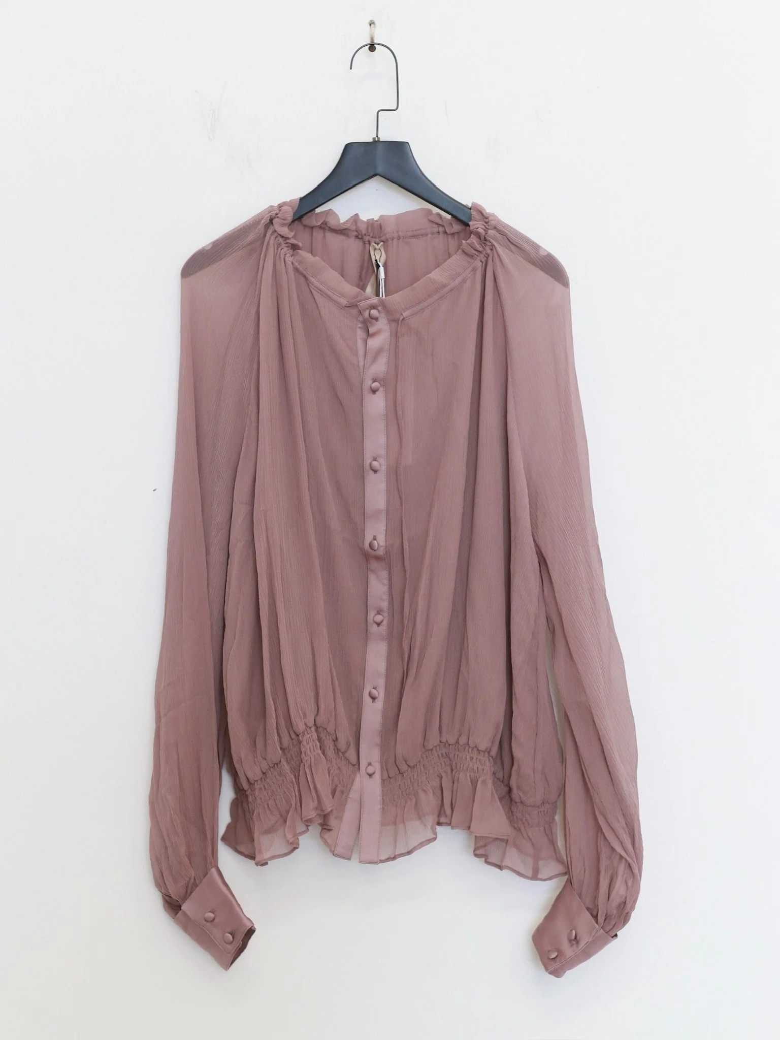 OUDE WAAG 26RS Ripple Silk Shirt OW-OW-26RS-ST03-ZF PU720 Purple Pink - Image 4