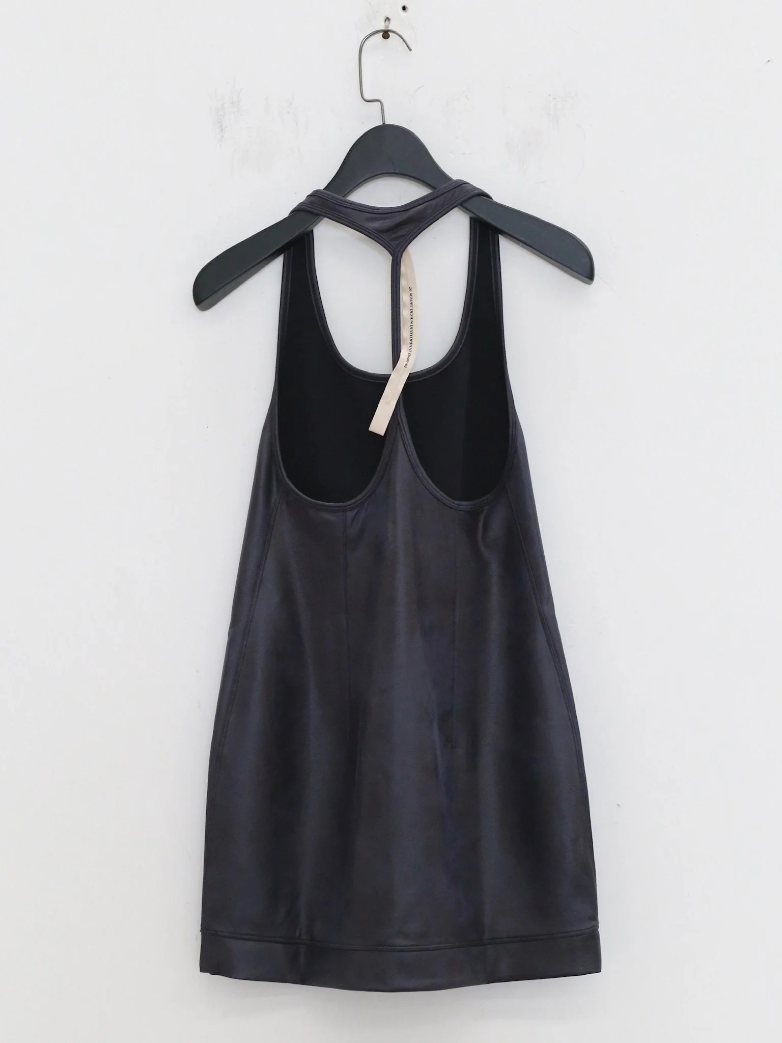 OUDE WAAG 26RS Stretch Eco-Friendly Leather Mini Dress/Flare Pants OW-OW-26RS-DS07-ML BU690 Dark Blue - Image 9