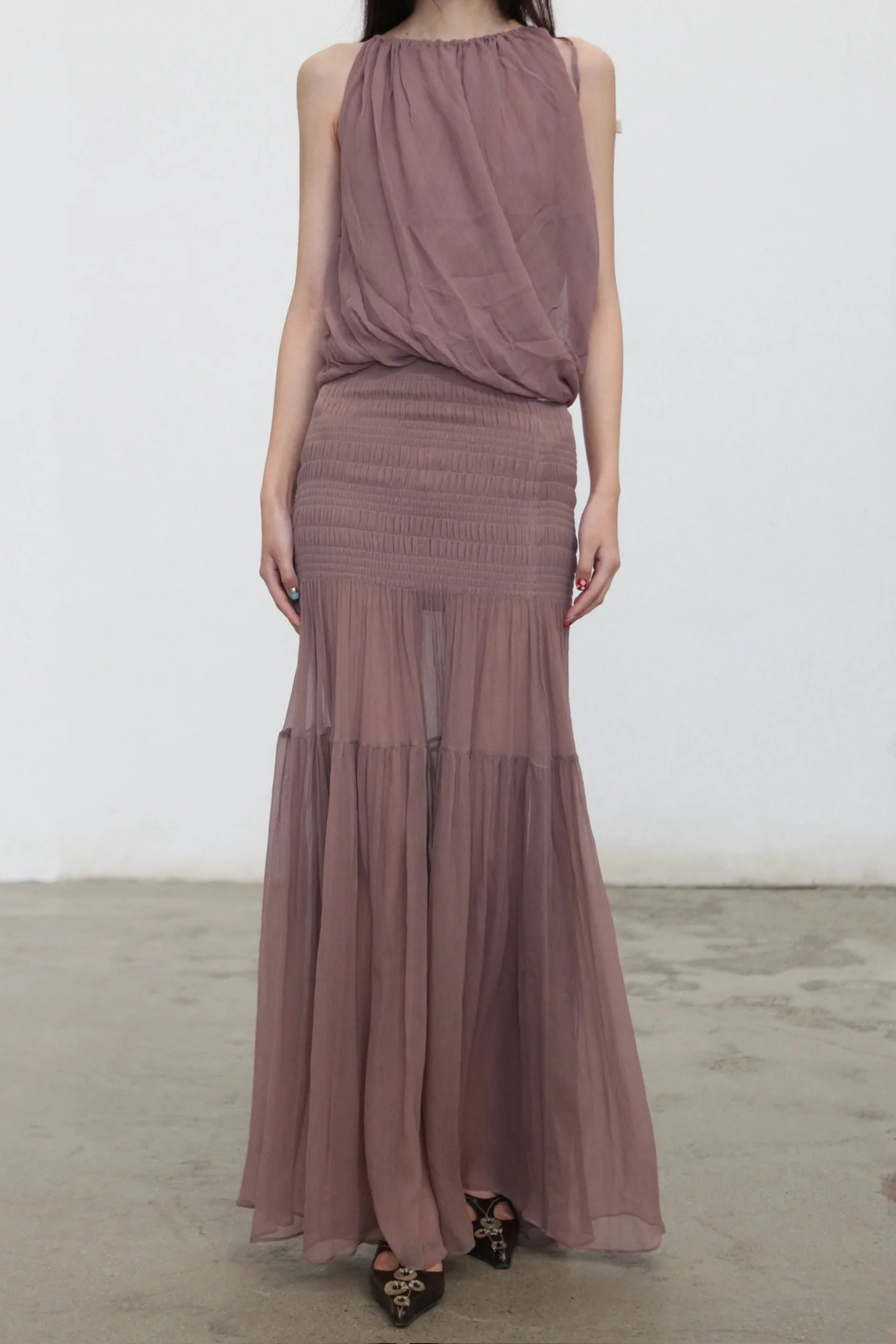 OUDE WAAG 26RS Whisper Skirt OW-OW-26RS-SK03-ZF PU720 Purple Pink - Image 2