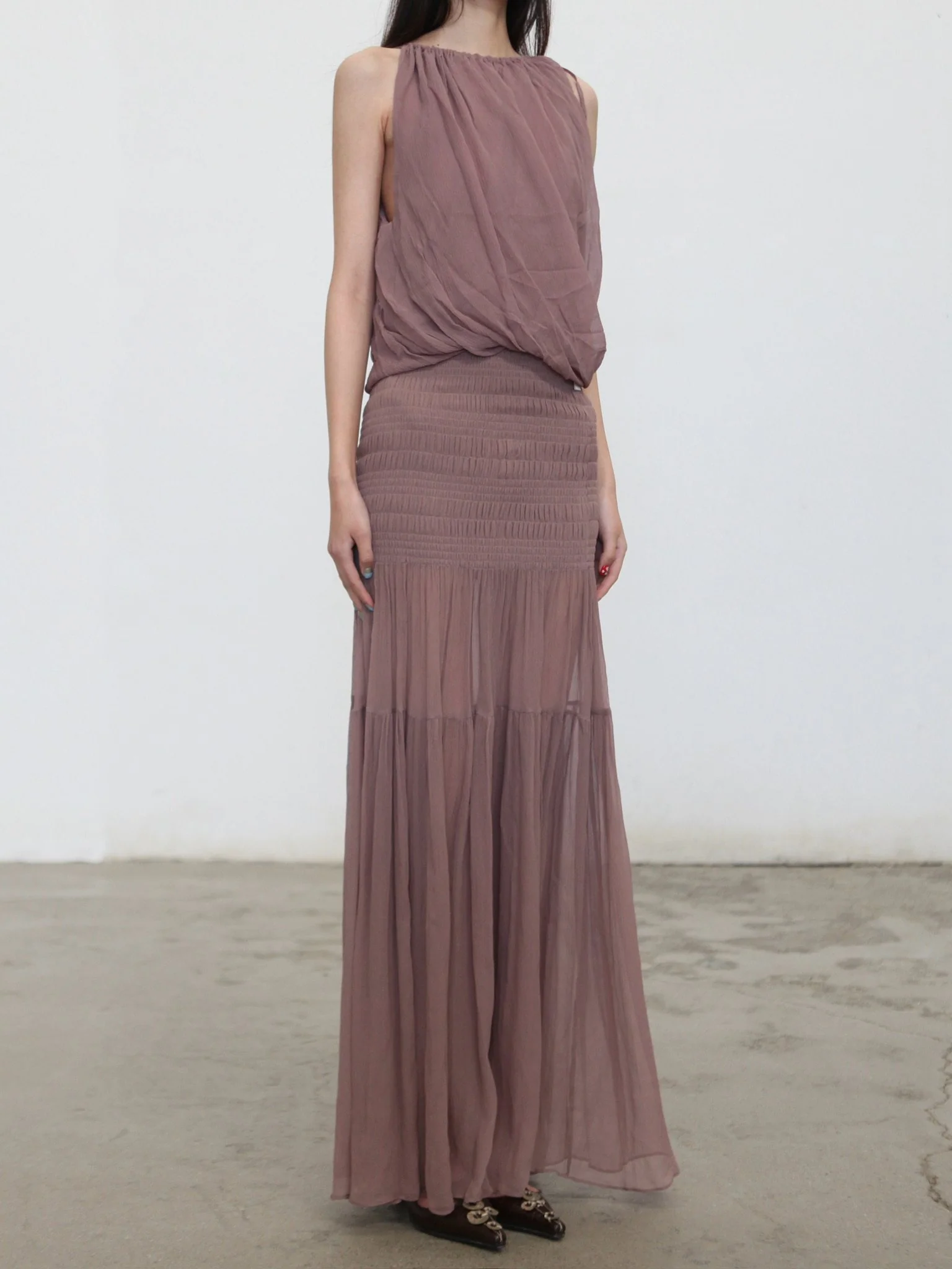 OUDE WAAG 26RS Whisper Skirt OW-OW-26RS-SK03-ZF PU720 Purple Pink - Image 4