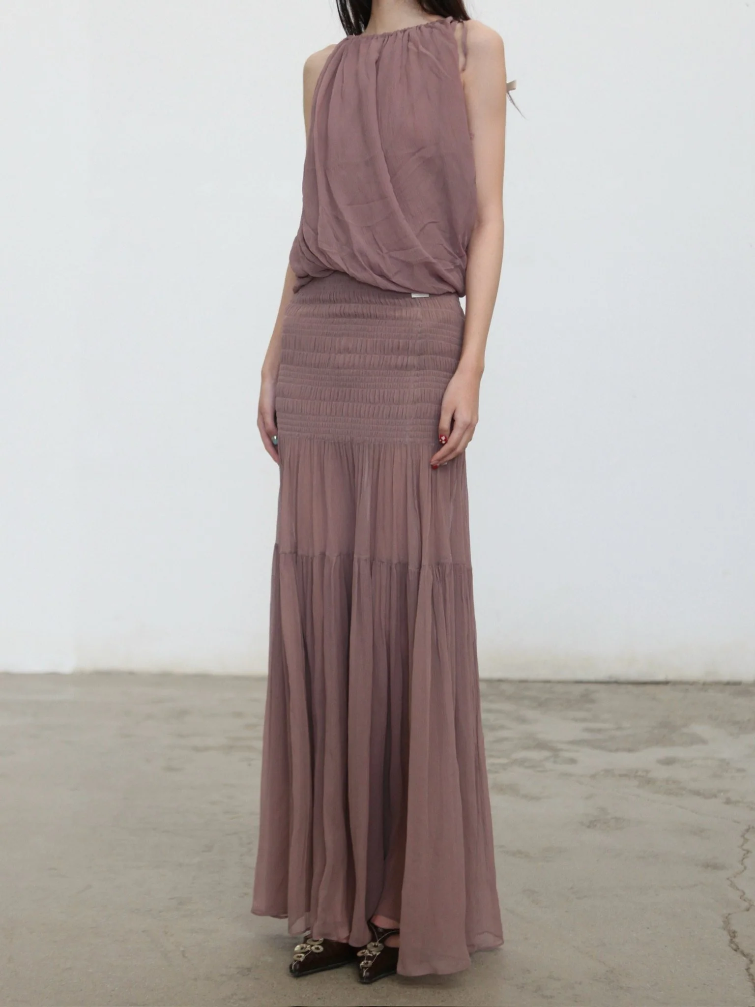 OUDE WAAG 26RS Whisper Skirt OW-OW-26RS-SK03-ZF PU720 Purple Pink - Image 6