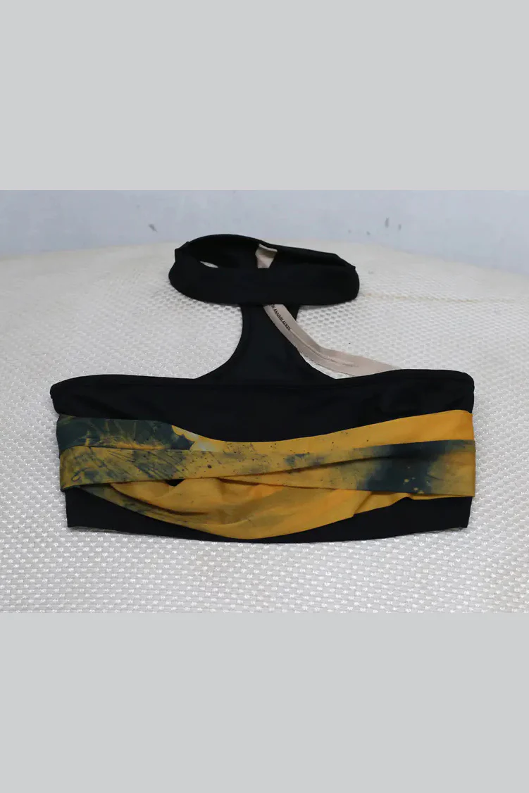 OUDE WAAG Around the Neck Printed Double Layer Tube Top OW-21AW-AS11OR039 Orange Black OW-21AW-AS11 - Image 8