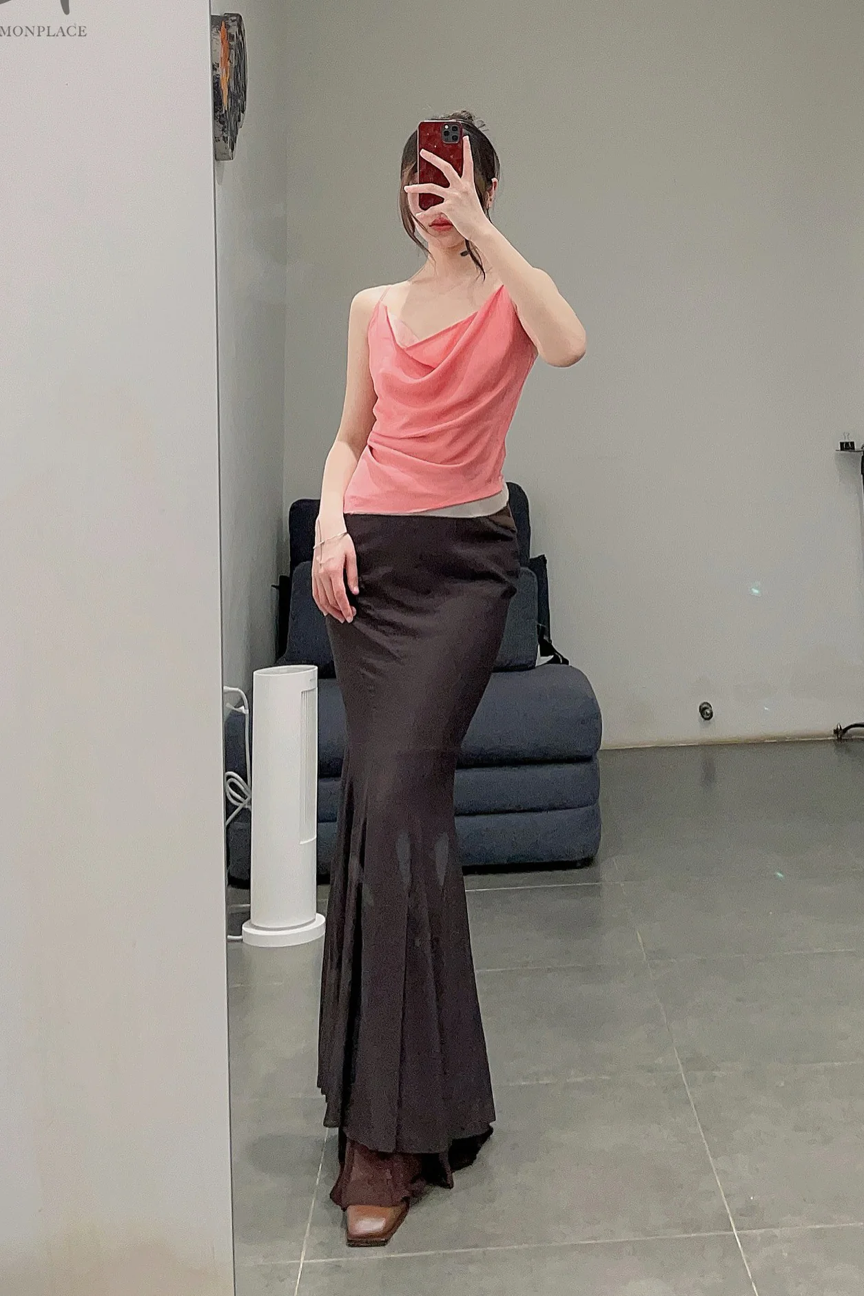 OUDE WAAG Bias Mermaid Skirt OW-23SS-SK04 Brown - Image 24