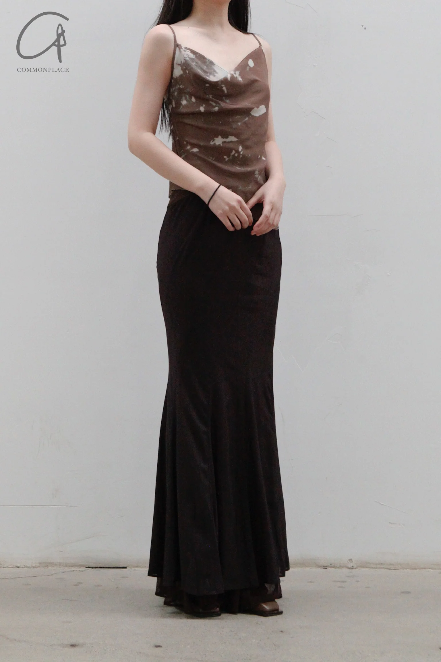 OUDE WAAG Bias Mermaid Skirt OW-23SS-SK04 Brown - Image 4