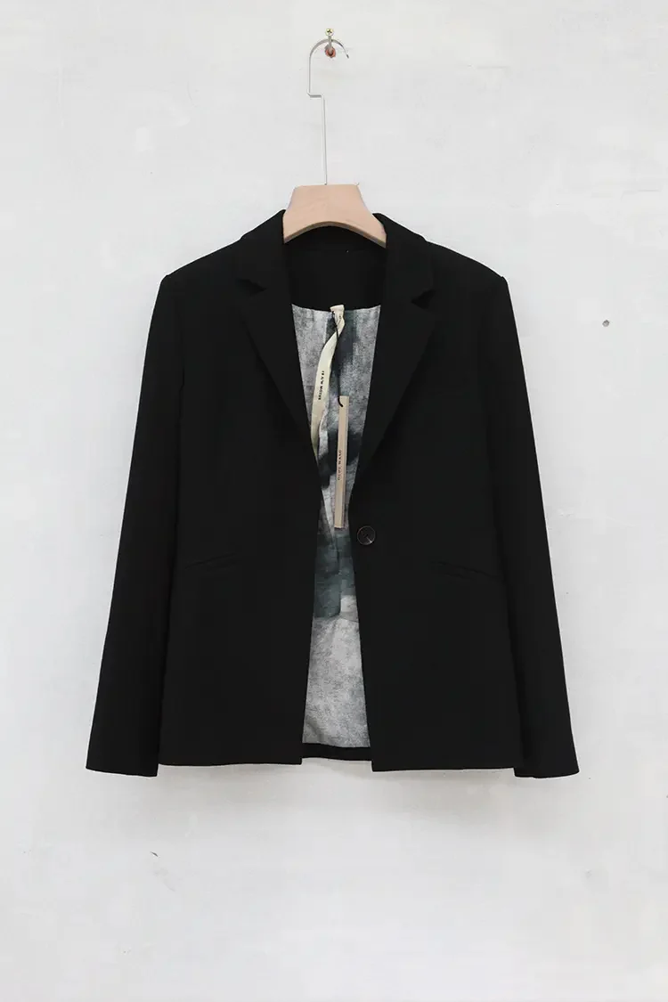 OUDE WAAG Black Calico Suit OW19AWJK02 - Image 3