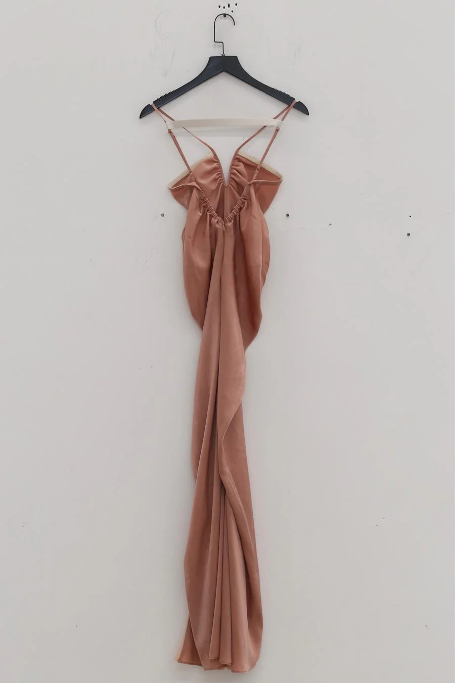 OUDE WAAG Chiffon Panel Drape Dress OW-23SS-DS12 Pink - Image 9